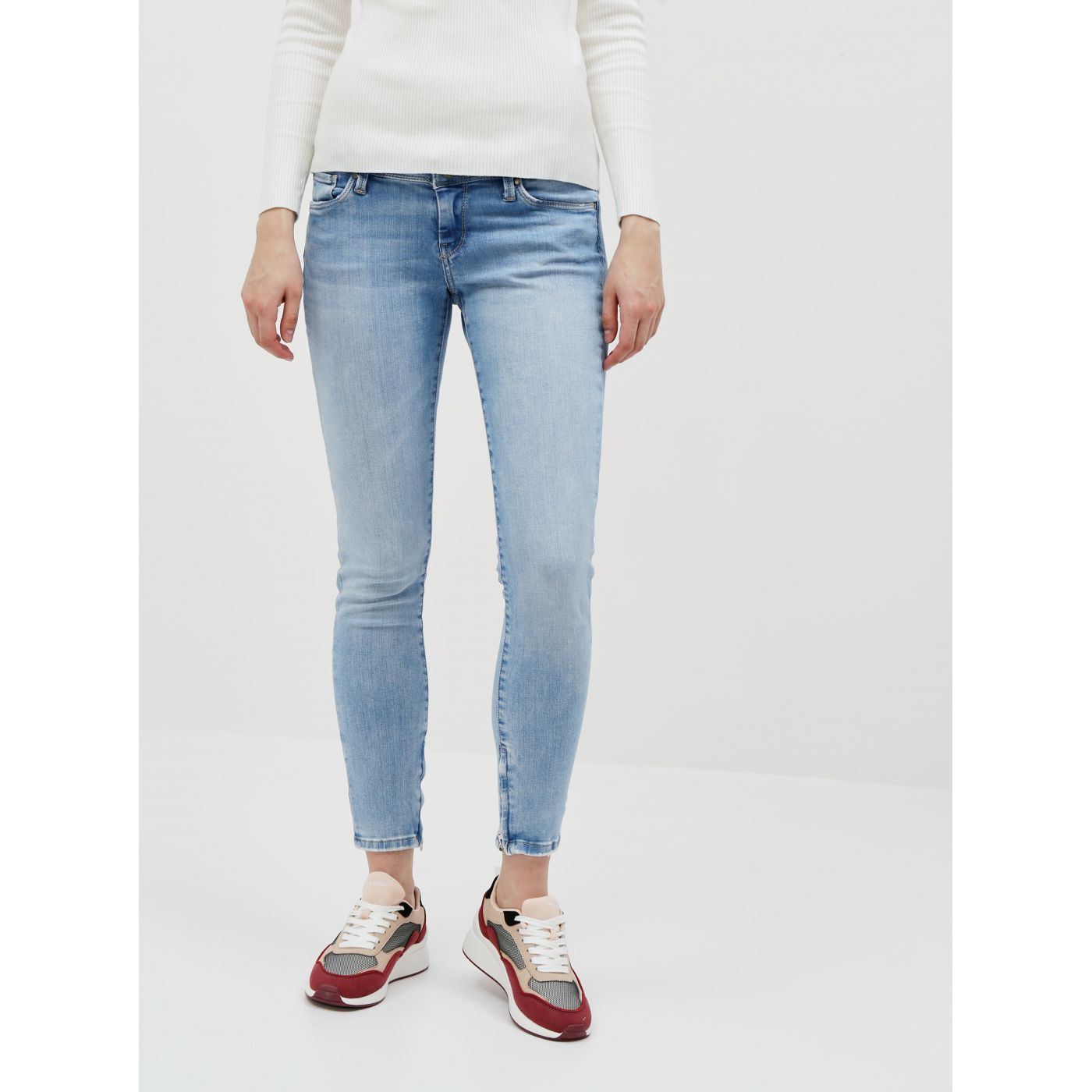 Light Blue Women's Skinny Fit Jeans Pepe Jeans