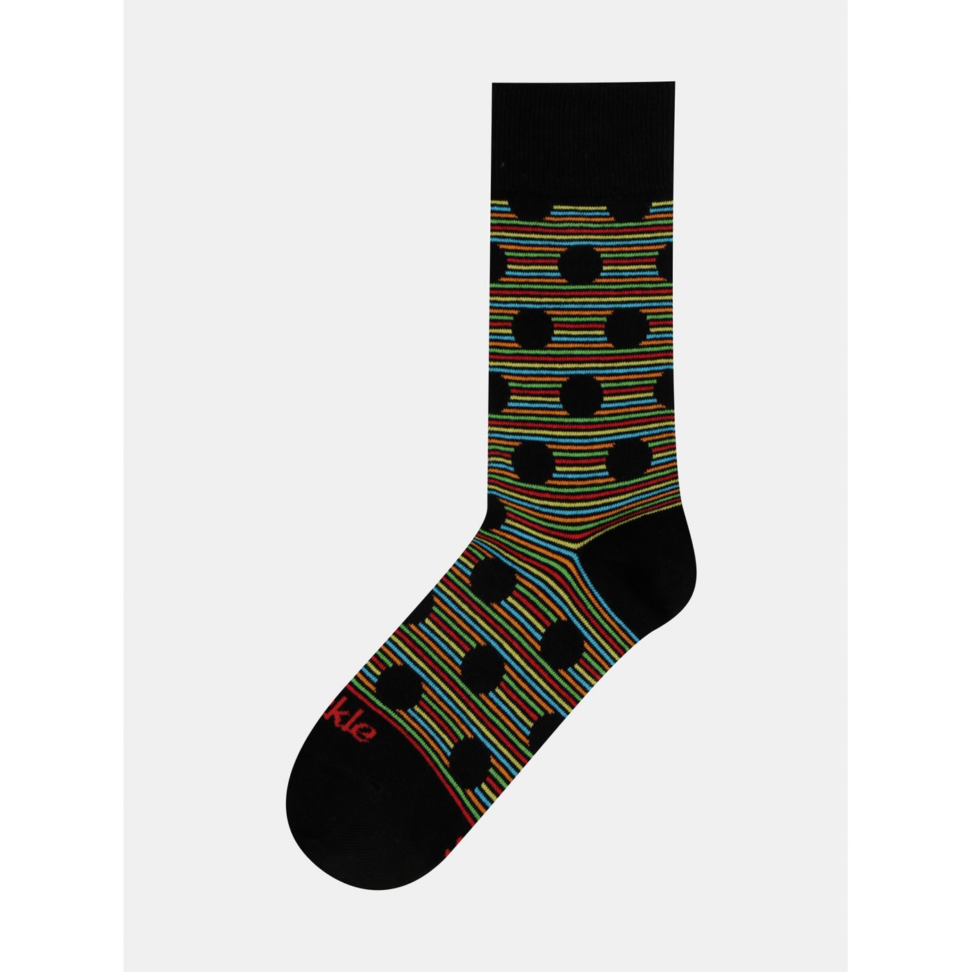 Fusakle Chameleon Black Patterned Socks
