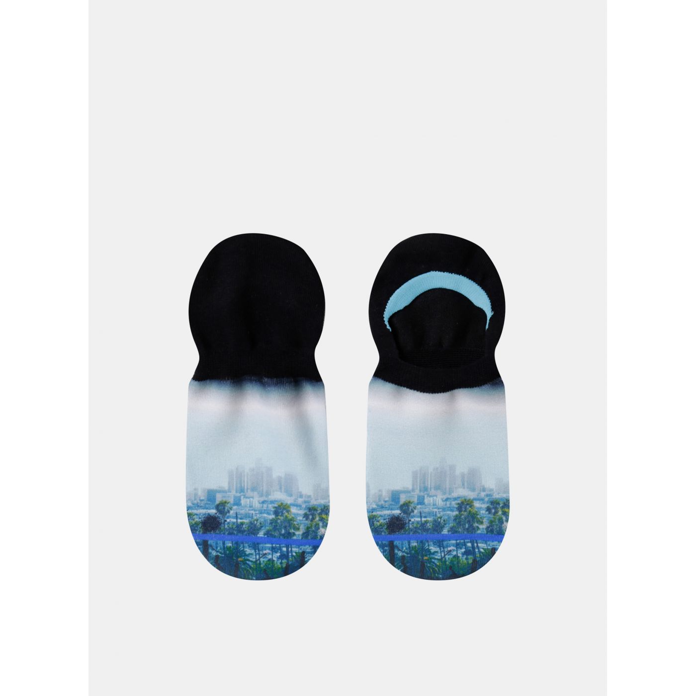 Blue Men's Patterned Socks XPOOOS