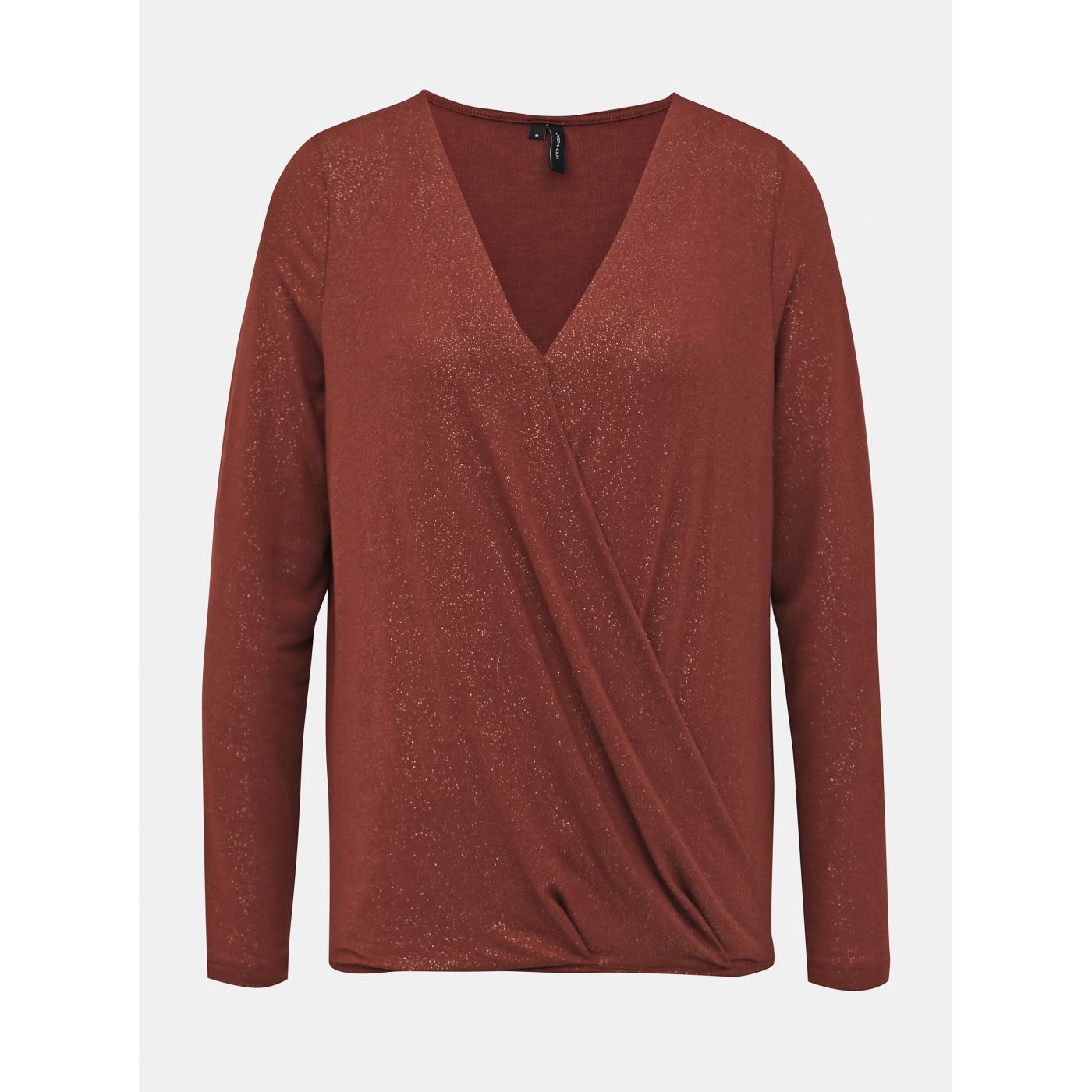 VERO MODA Honey Brown Glittery Blouse