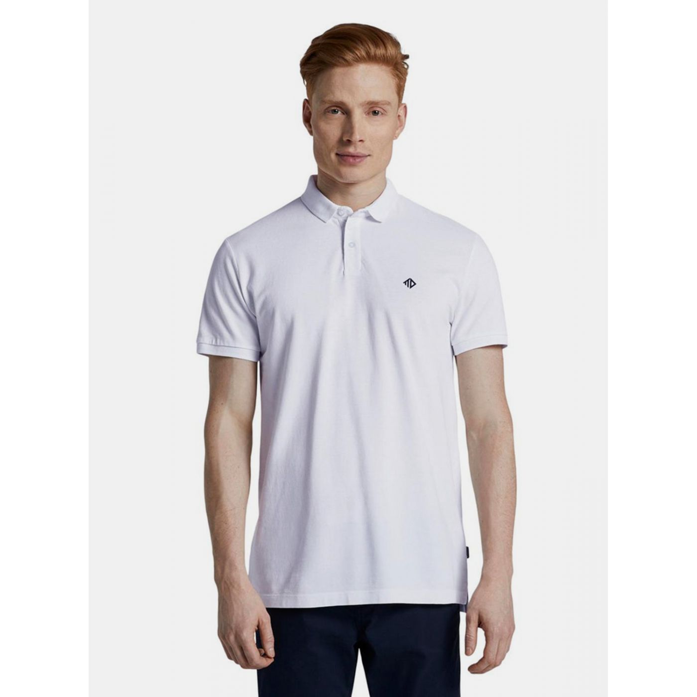 Tom Tailor Denim White Men's Polo Polo Shirt