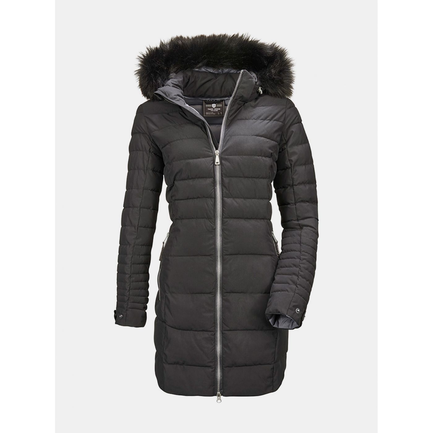 Black women's 100-year-old killtec coat
