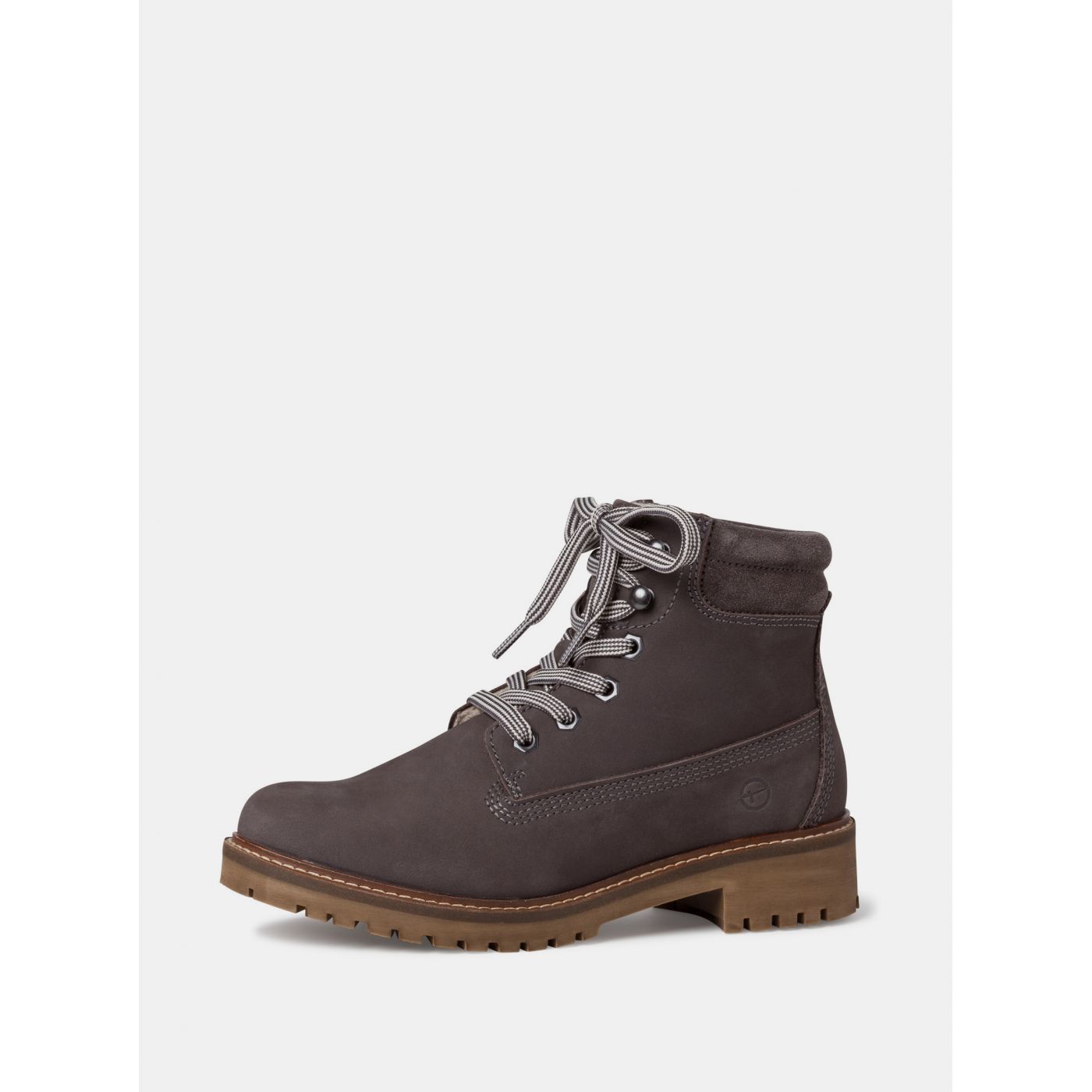 Grey Women's Leather Ankle Boots Tamaris