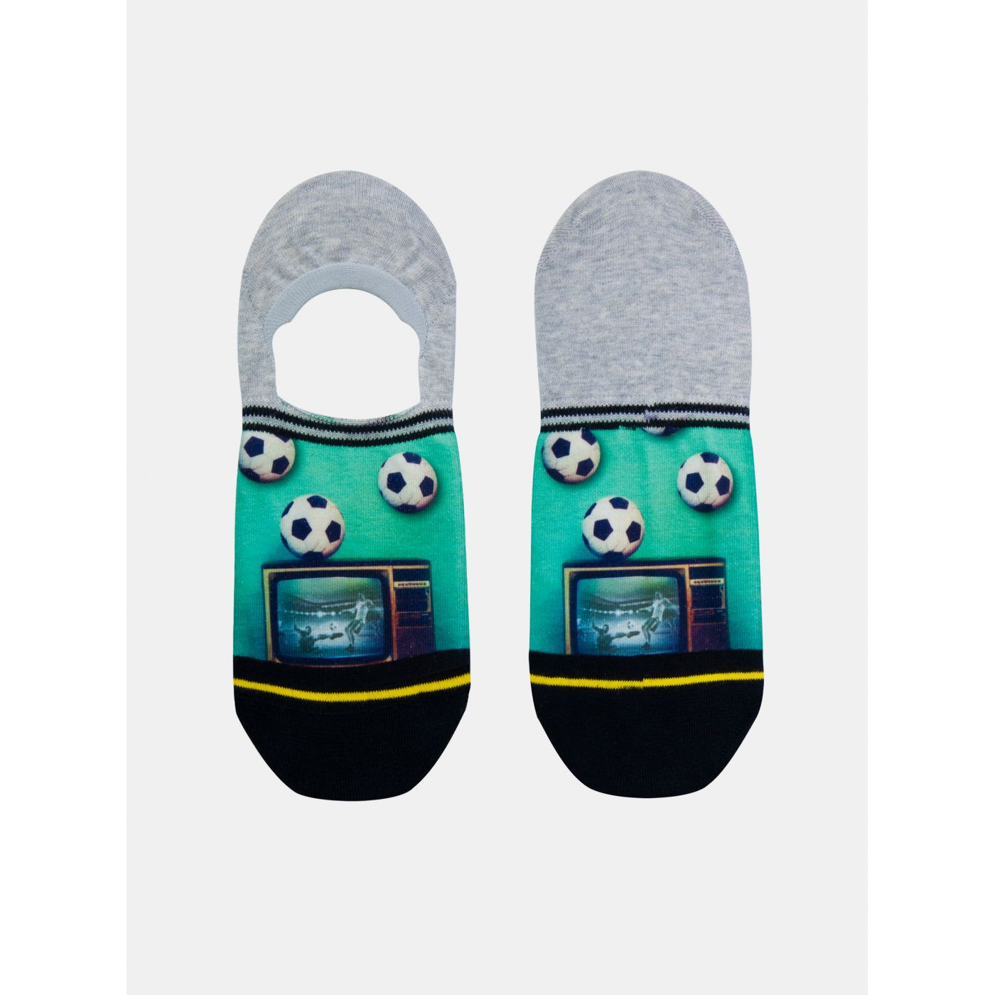 Green-grey men's low socks XPOOOS