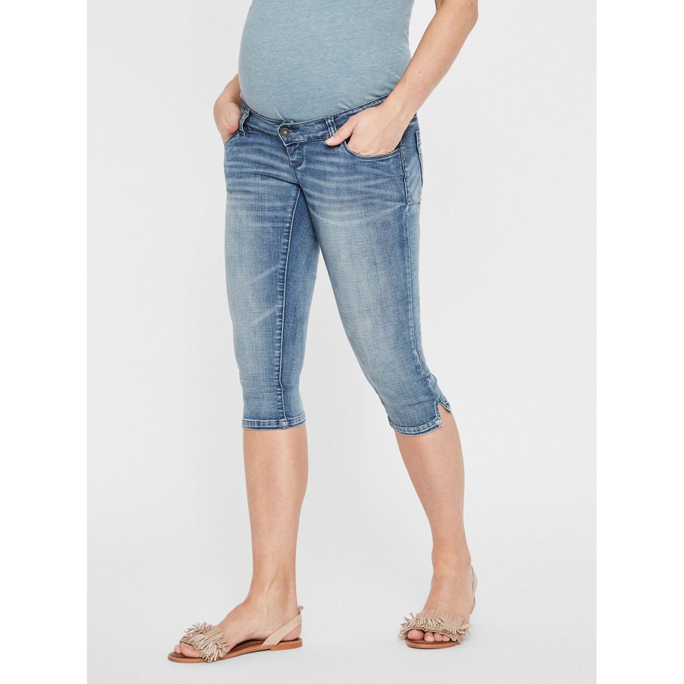 Blue Maternity 3/4 Slim Fit Jeans Mama.licious Golden