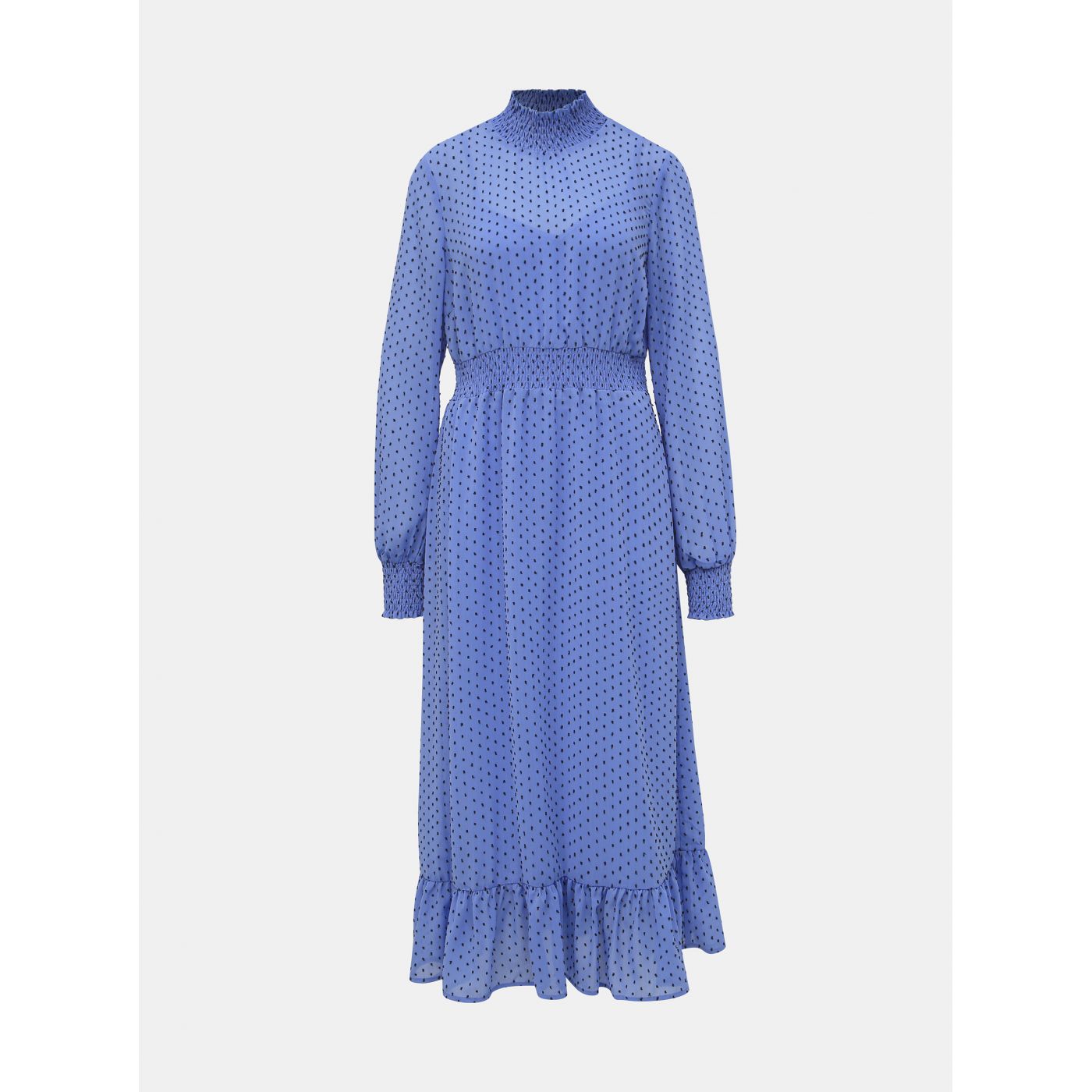 Blue Dotted Midi Dress VILA