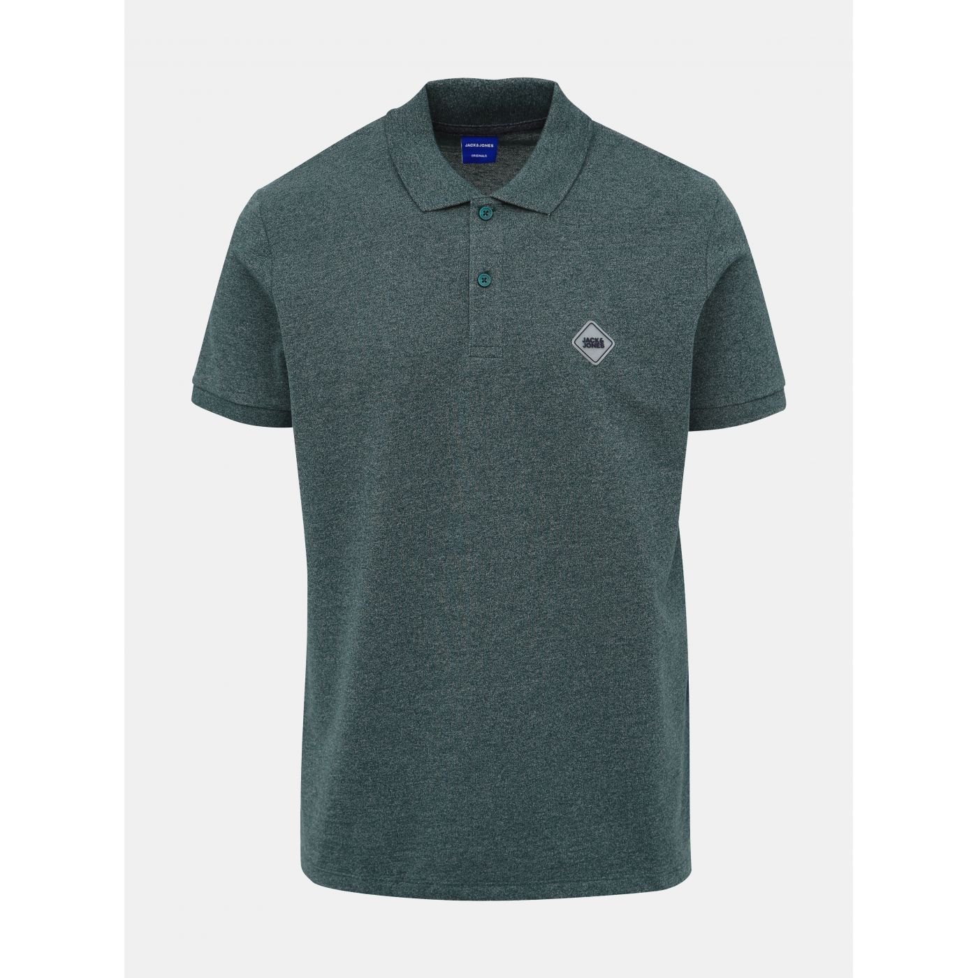Green Polo T-Shirt Jack & Jones Melange