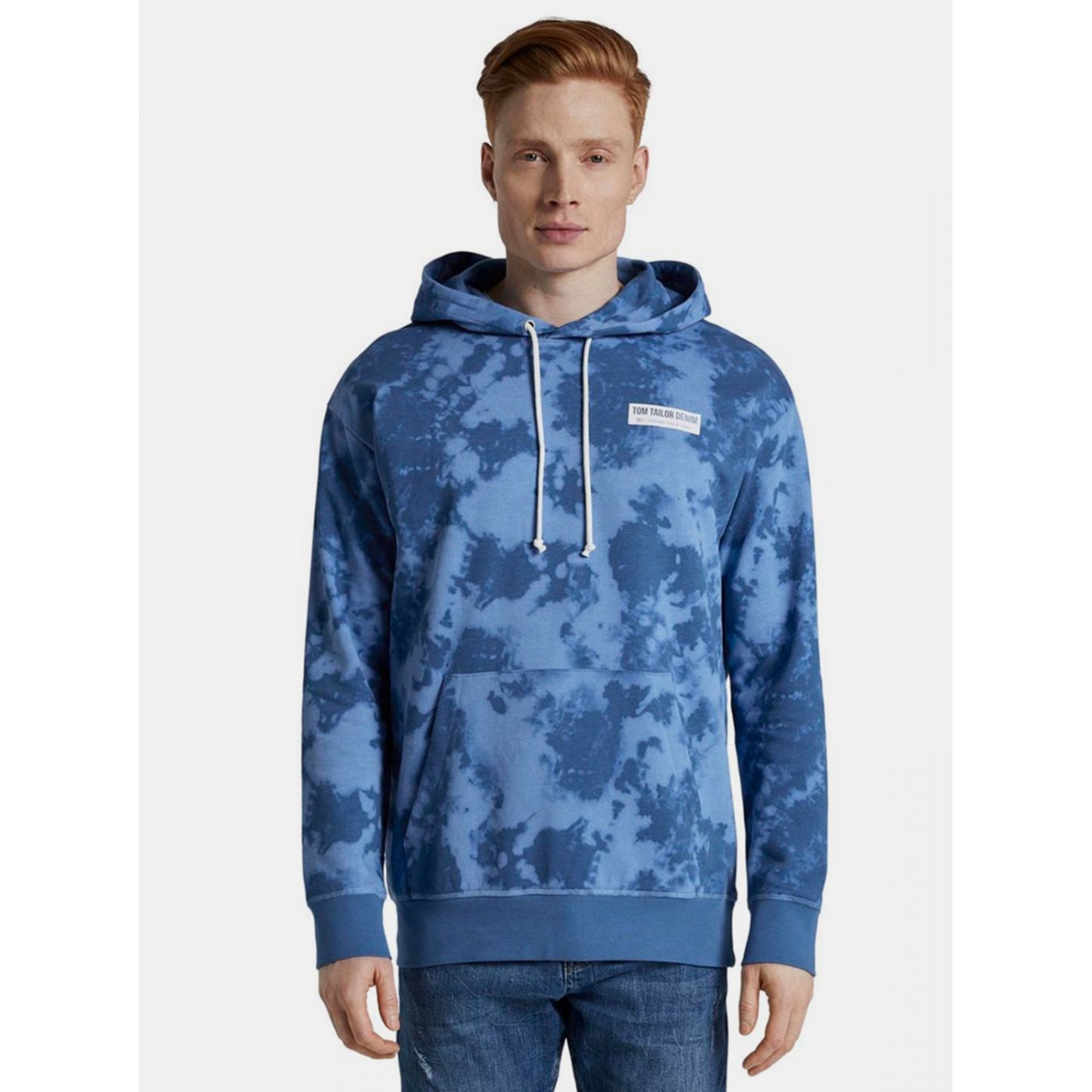 Tom Tailor Denim Blue Men's Patterned Sweatshirt