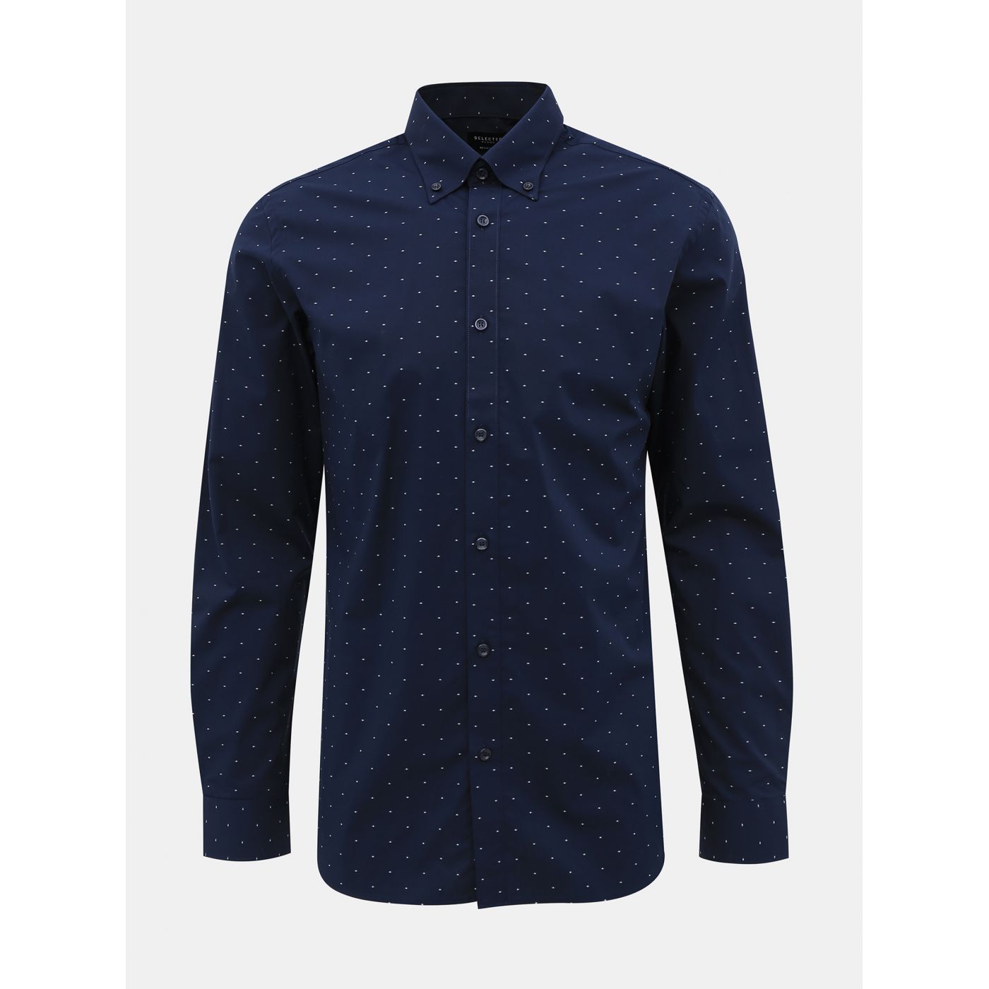 Dark Blue Patterned Regular Fit Shirt Selected Homme Regrex