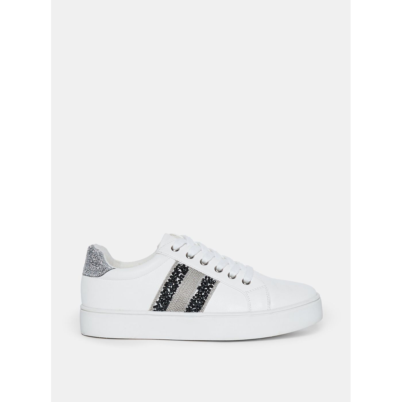 White sneakers with decorative dorothy perkins details
