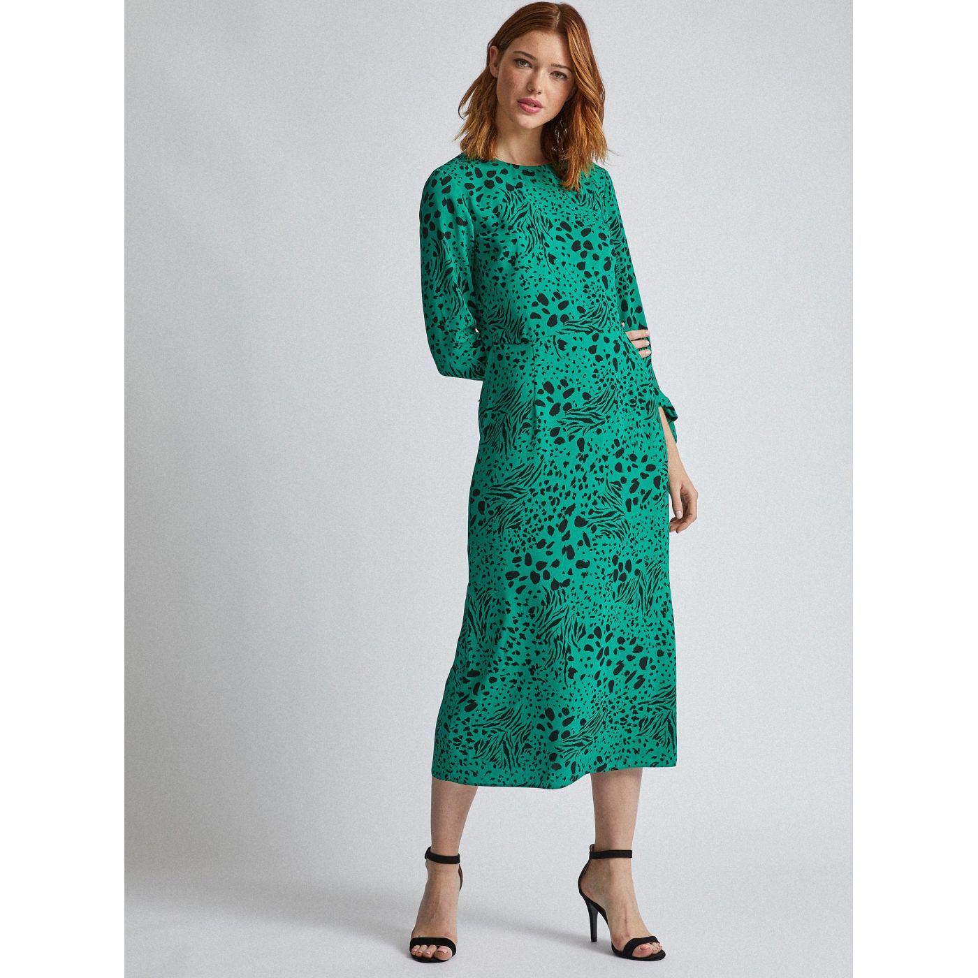 Green Patterned Maxi dress Dorothy Perkins Tall