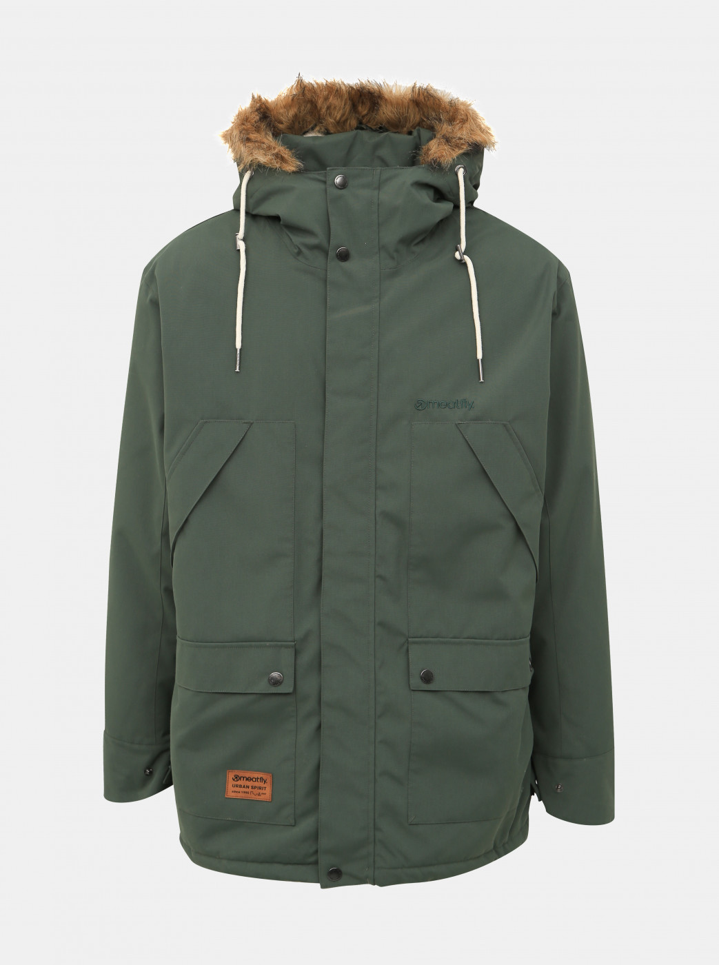 Meatfly Rodney Dark Green Men's Functional Winter Jacket