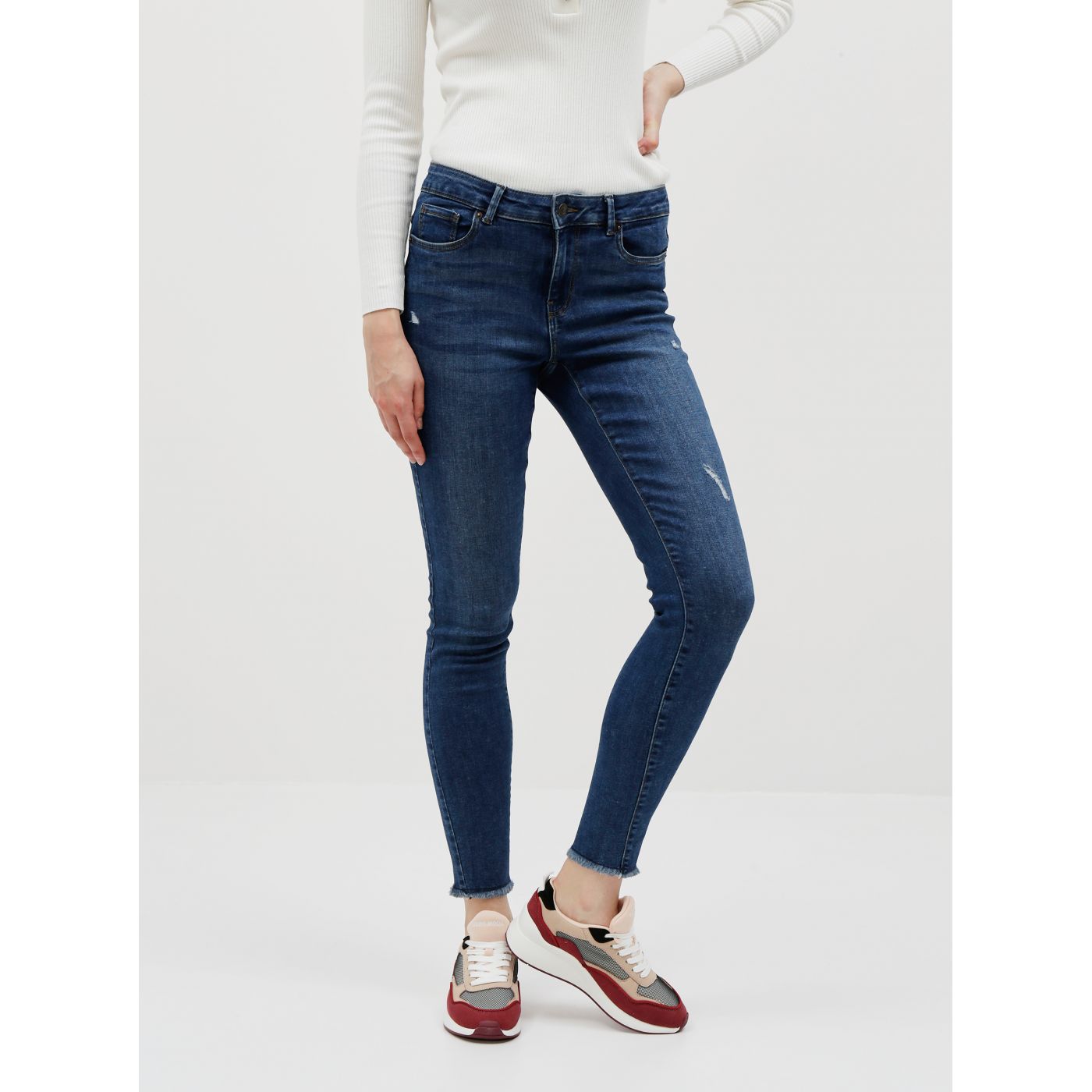 Dark blue slim fit jeans VERO MODA Seven