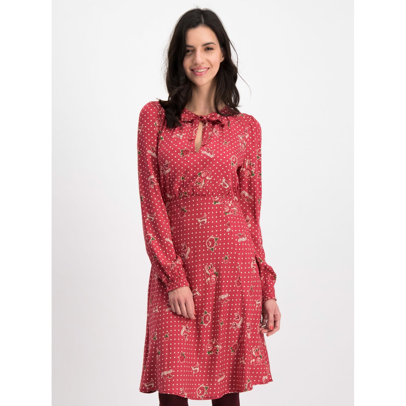 Blutsgeschwister Greta Red Dotted Dress