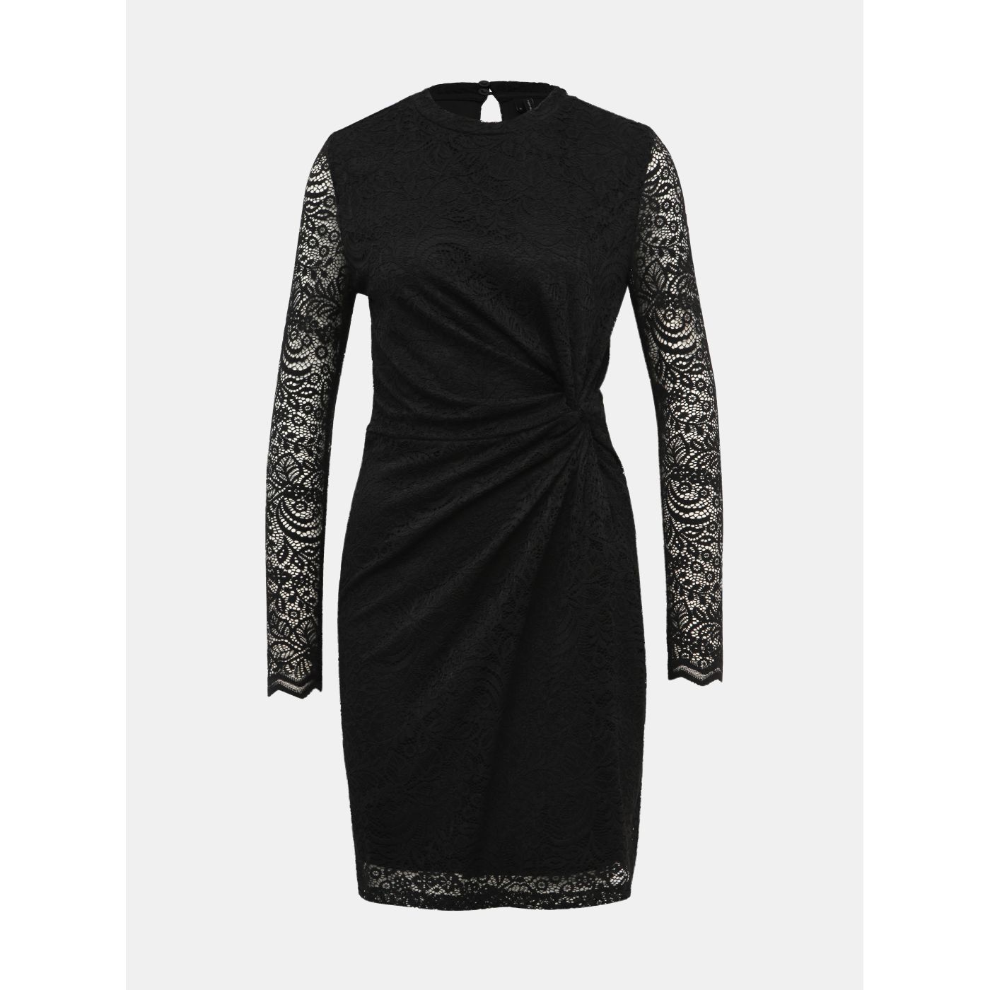 Vero MODA Medina Black Lace Pouch Dress