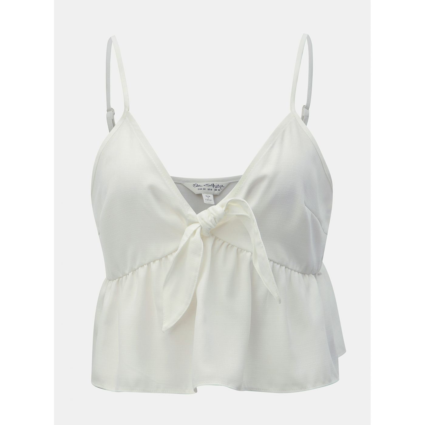 Miss Selfridge's White Crop Top