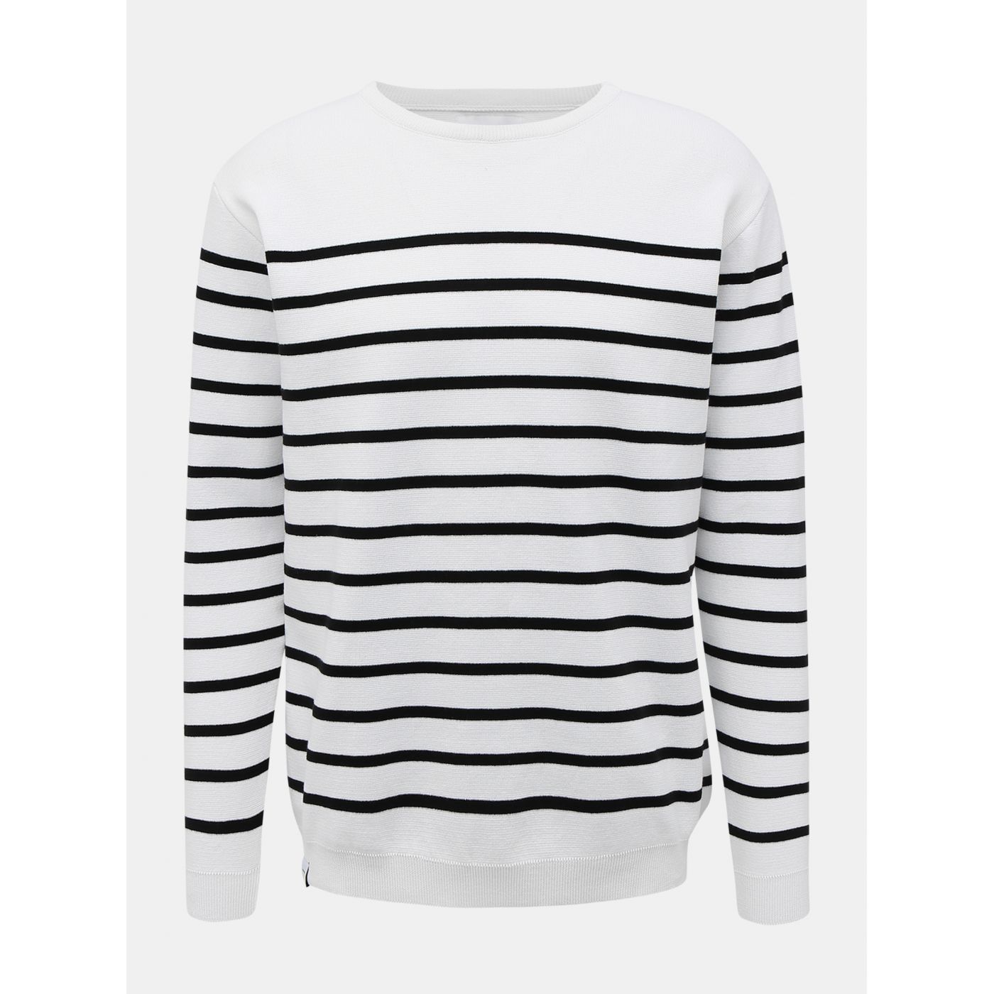 Makia Coastal White Men's Striped Sweater