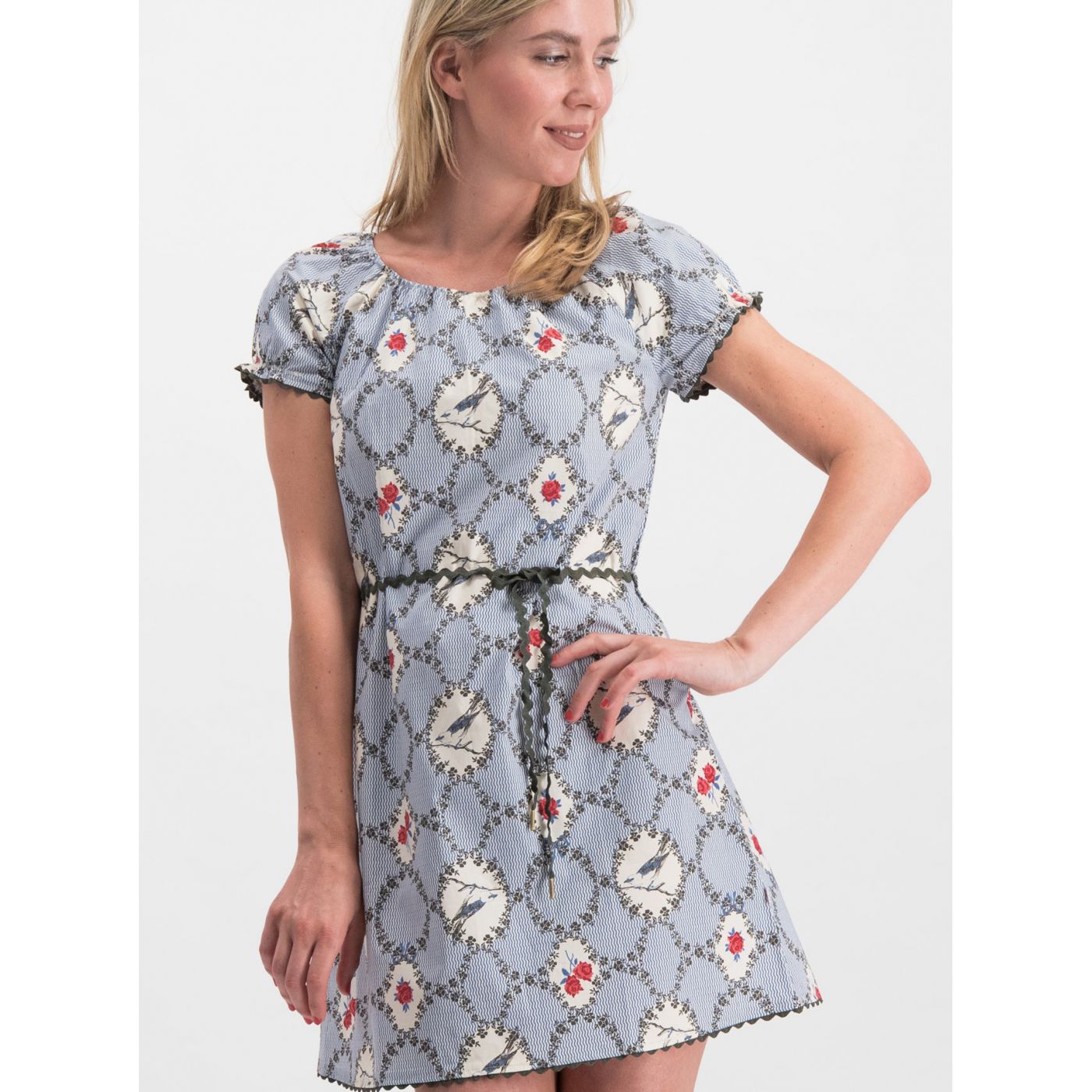 Blutsgeschwister Cowshed Romance Patterned Dress