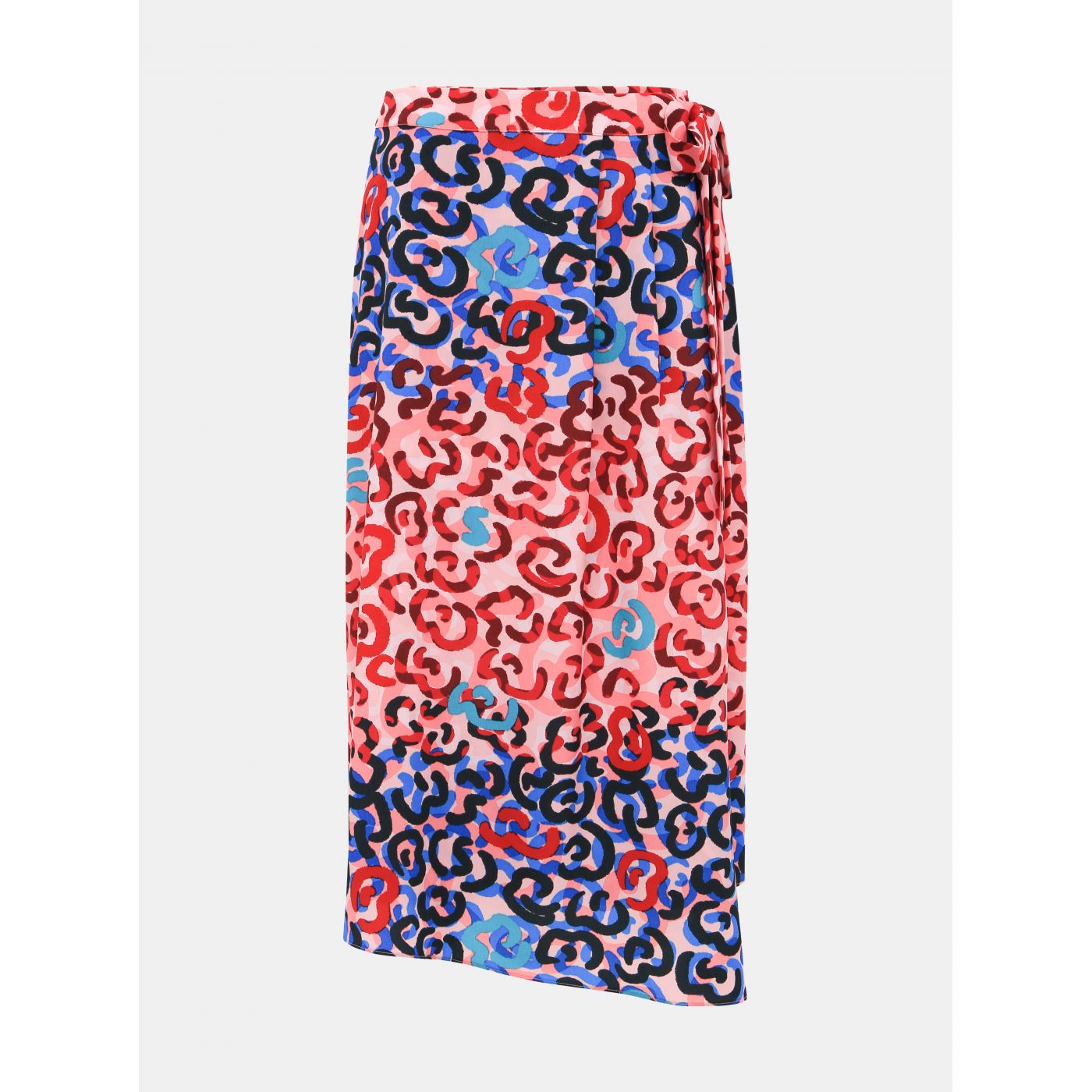 M&Co Blue-Pink Patterned Skirt