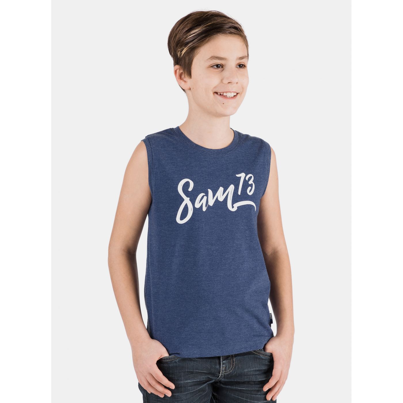 Dark Blue Boy's T-shirt SAM 73