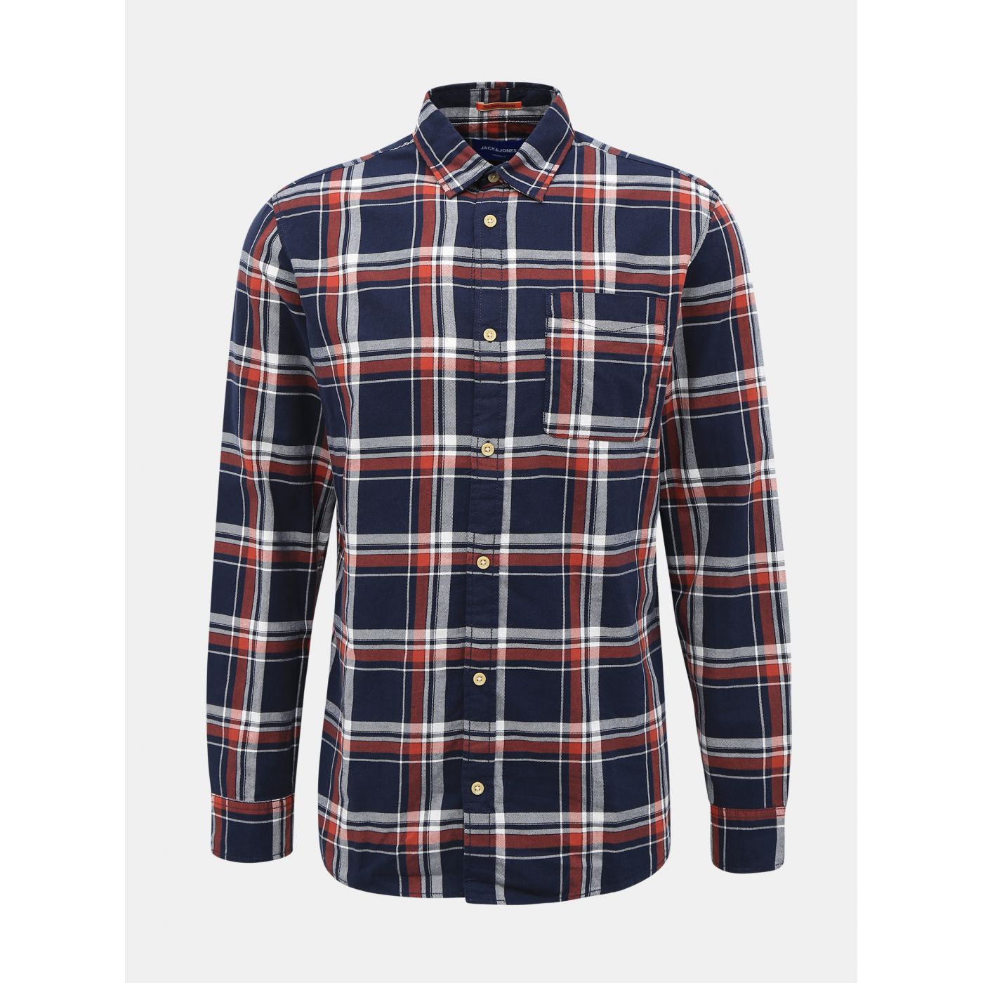Dark Blue Checked Shirt Jack & Jones Jeff