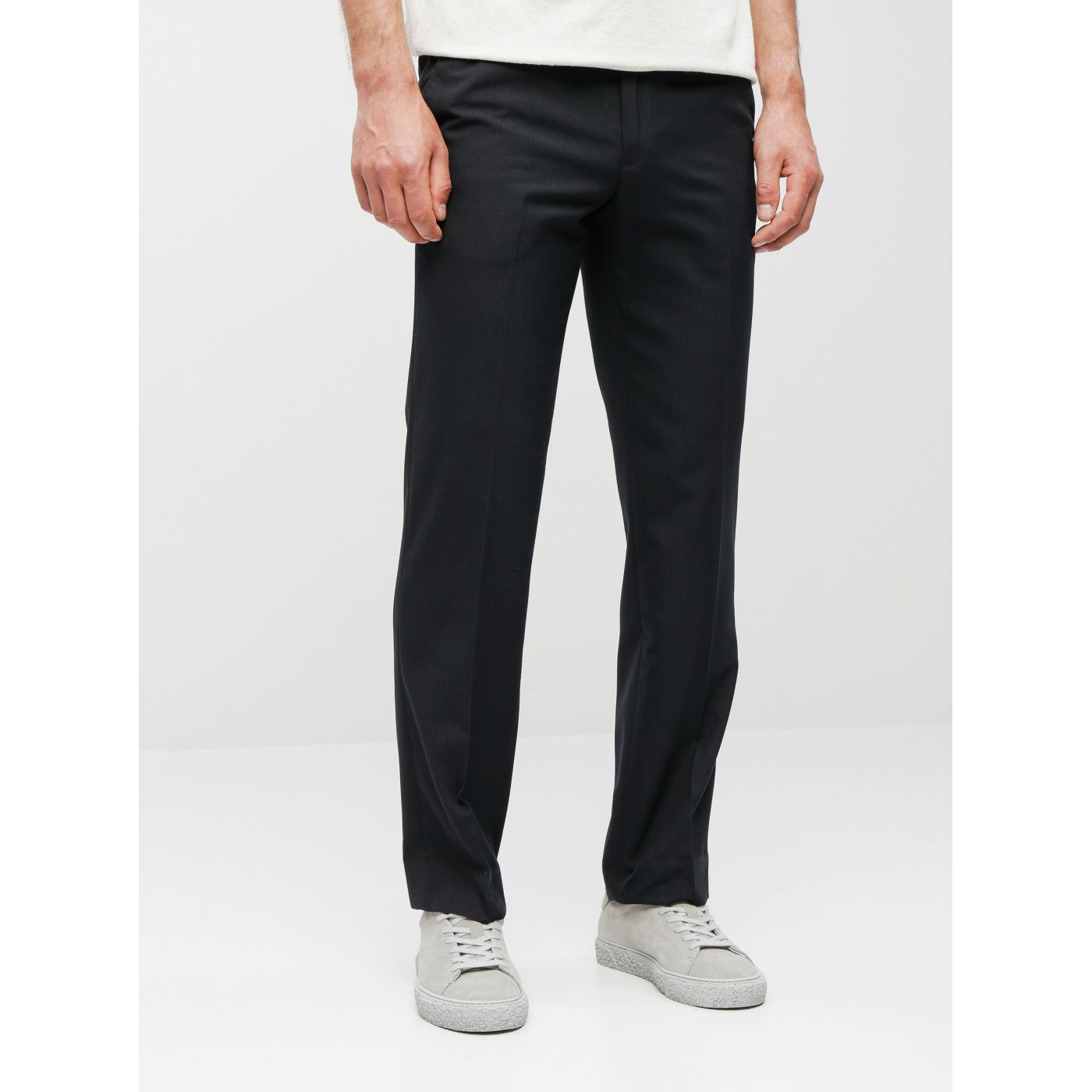 Black Striped Tailored Fit Pants Burton Menswear London