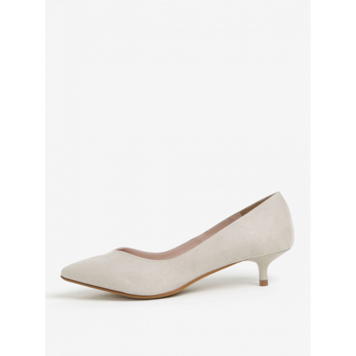 Beige pumps in suede ojju