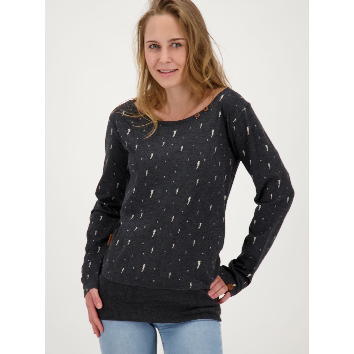 Black Women's Patterned T-Shirt Alife and Kickin