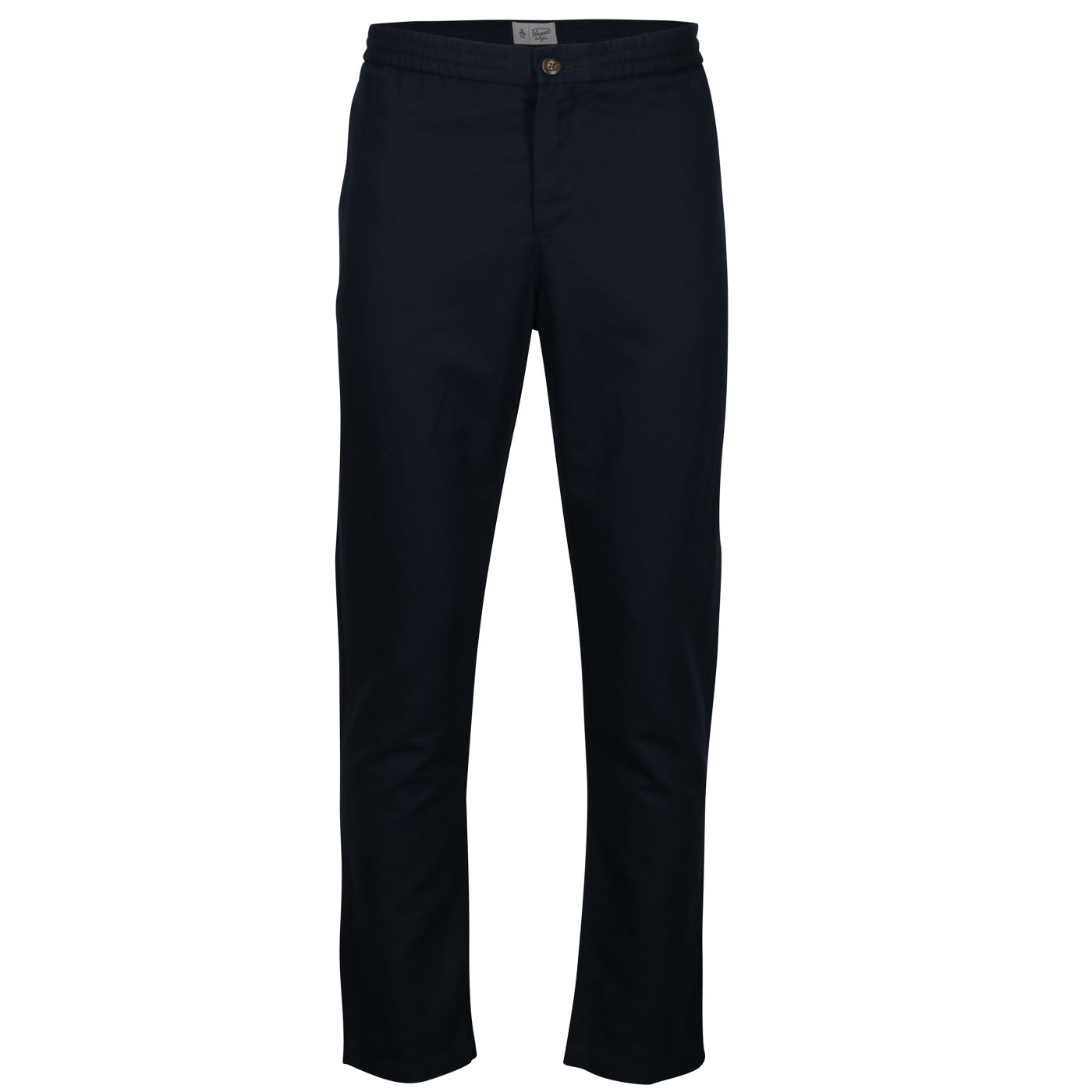 Tmavě modré lněné kalhoty Original Penguin Relaxed Linen