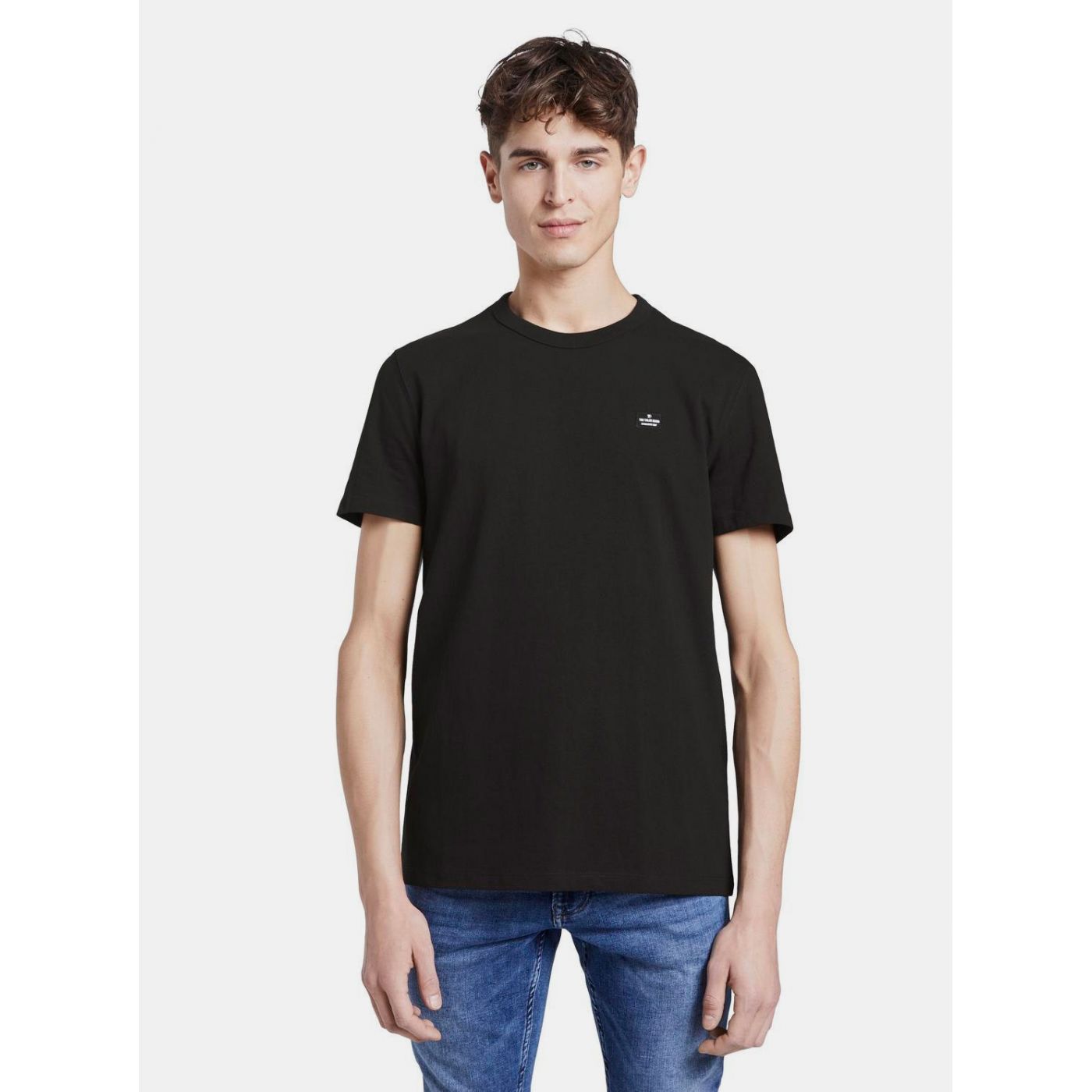 Black Men's Basic T-Shirt Tom Tailor Denim