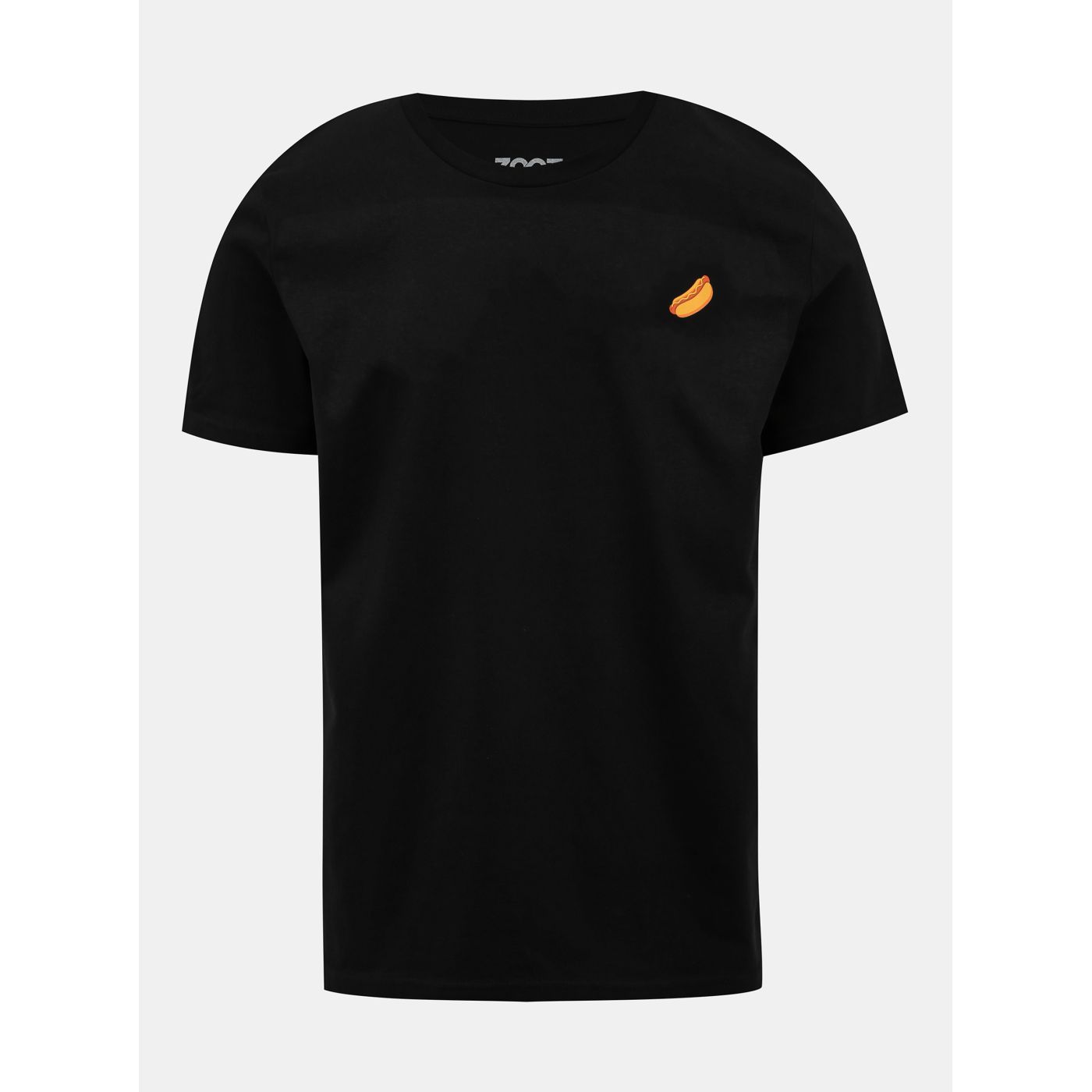 Black T-shirt with printed ZOOT Original Hot Dog