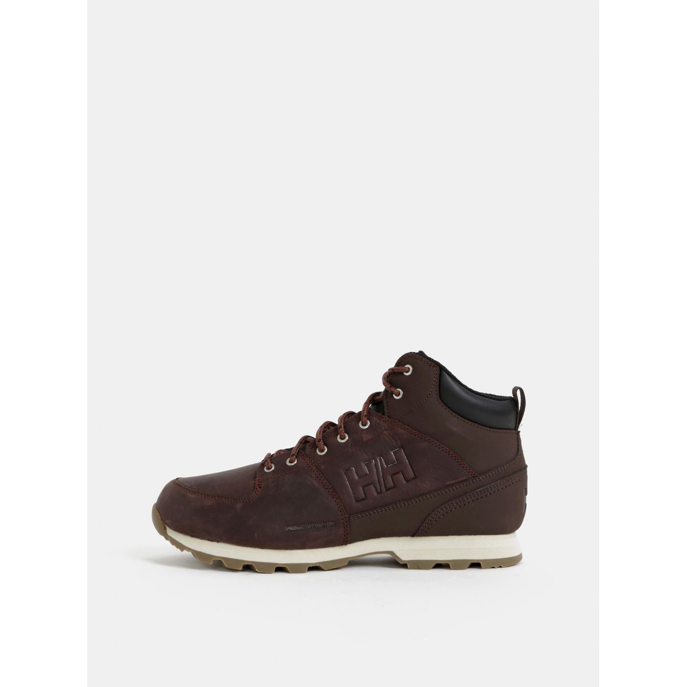 Dark Brown Men's Leather Ankle Boots HELLY HANSEN Tsuga