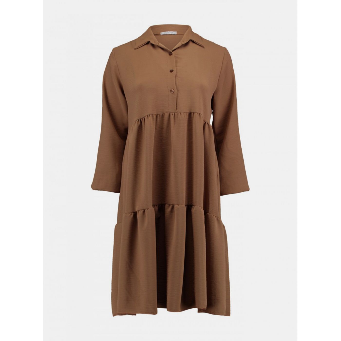 Haily's Brown Shirt Dress