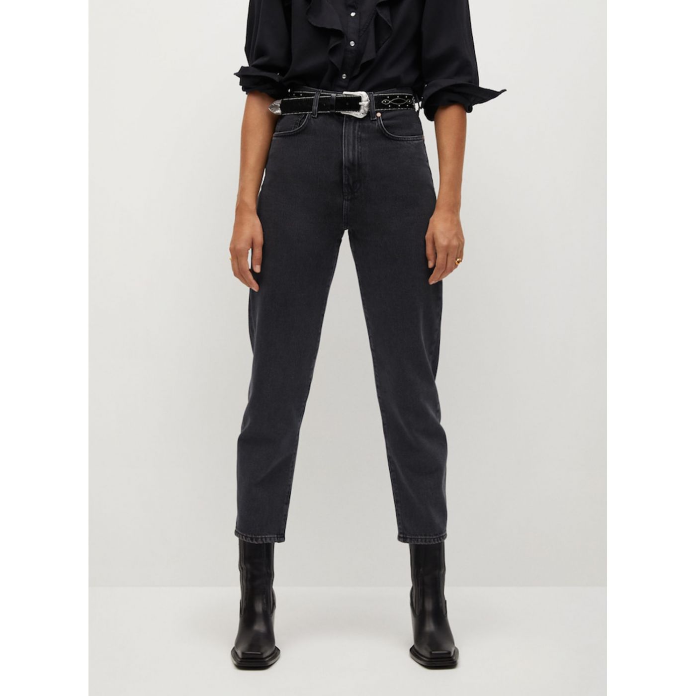 Dark Grey Mango Jeans