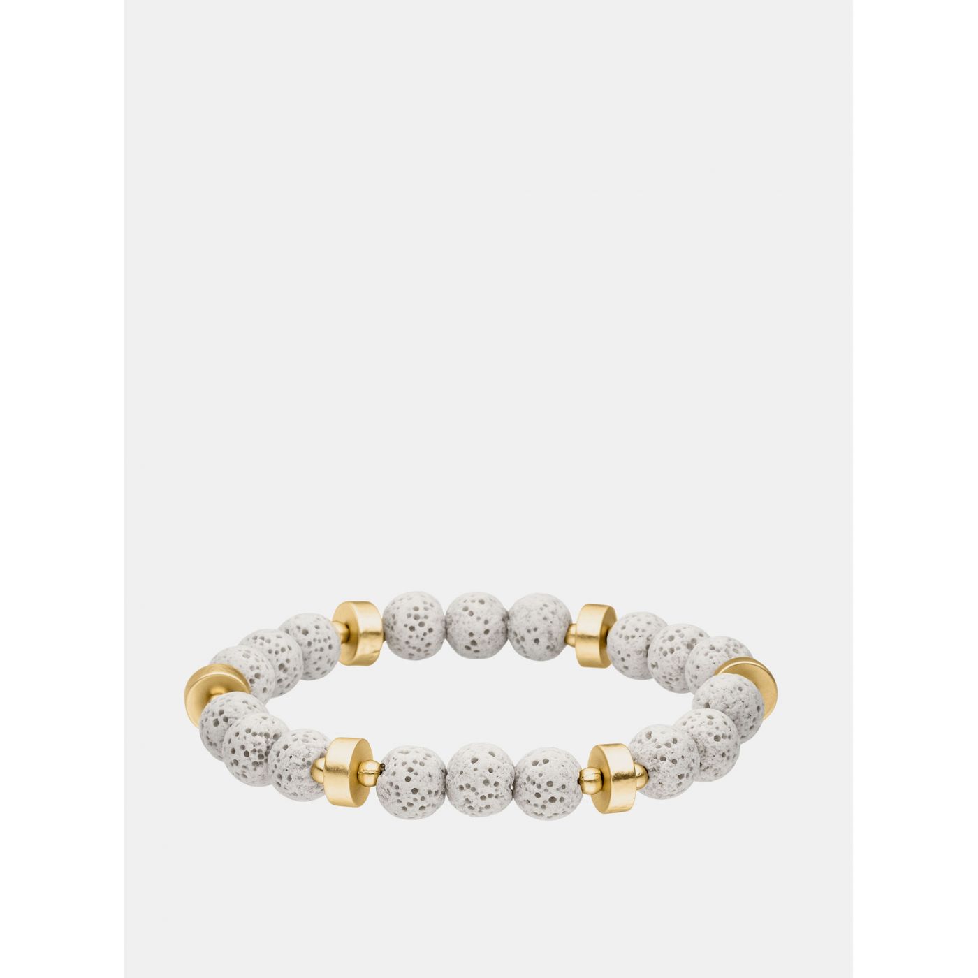 Bracelet with beads in white and gold tamaris