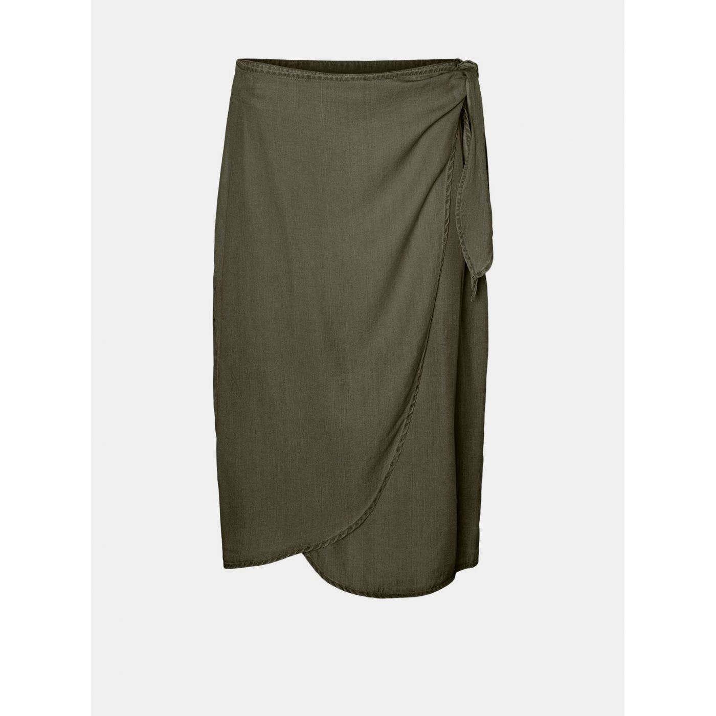 Khaki wrap skirt VERO MODA Laura
