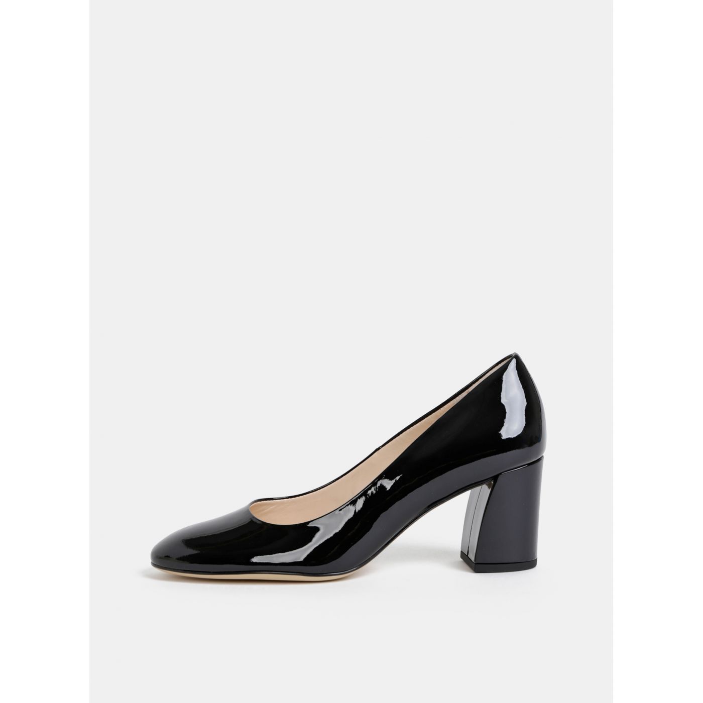 Högl Black Leather Shiny Pumps