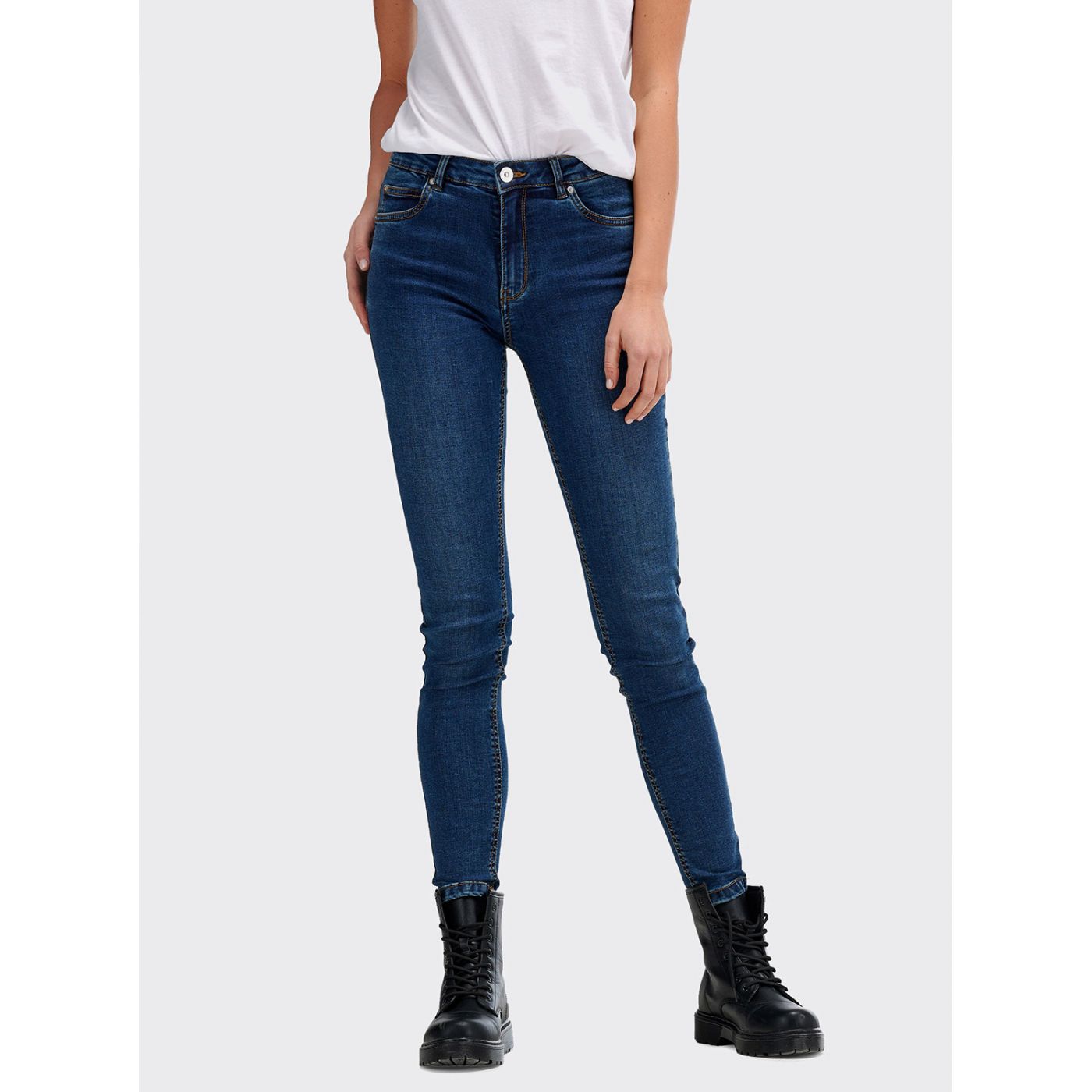 Dark Blue Women's Skinny Fit Jeans Alcott
