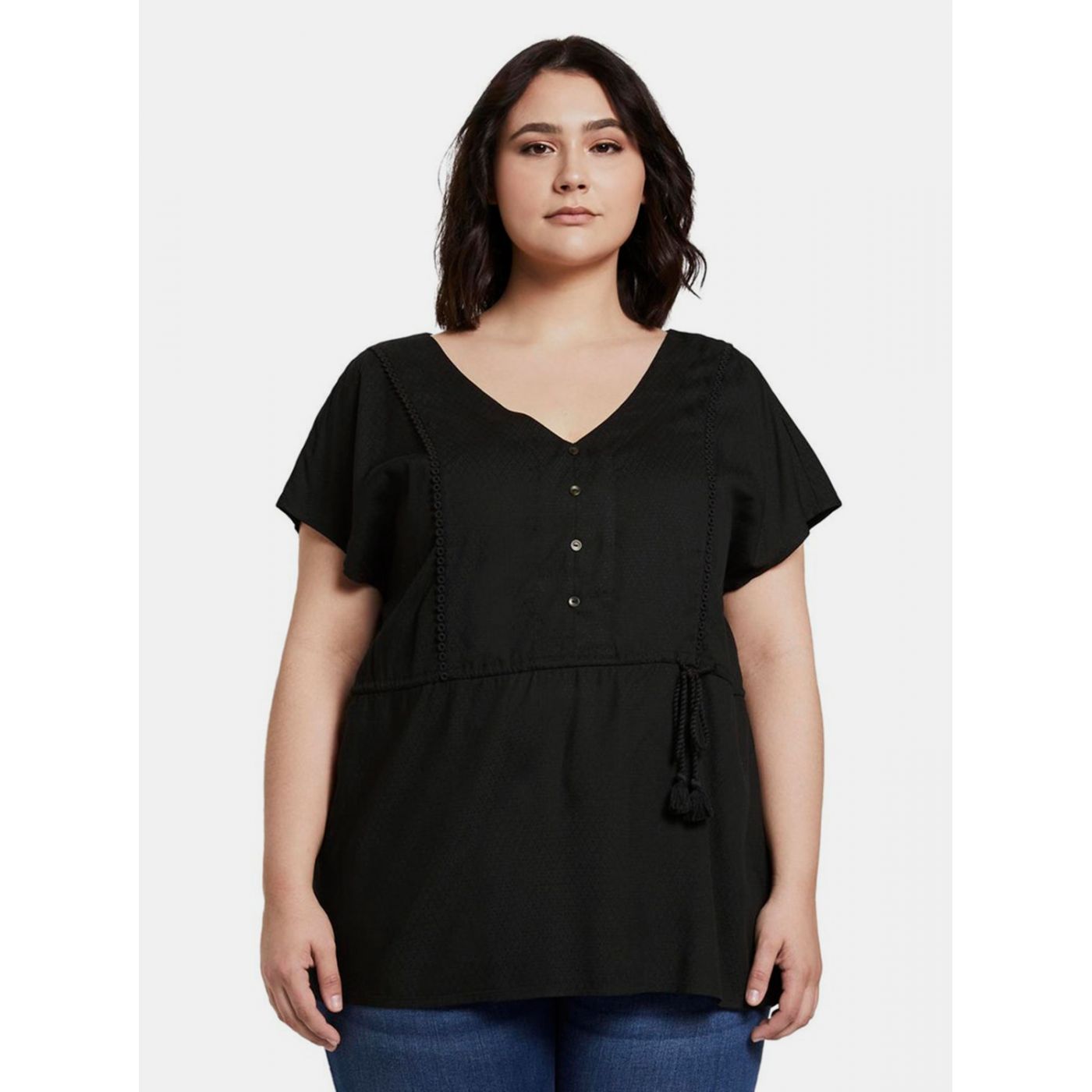 My True Me Tom Tailor Black Women's Blouse
