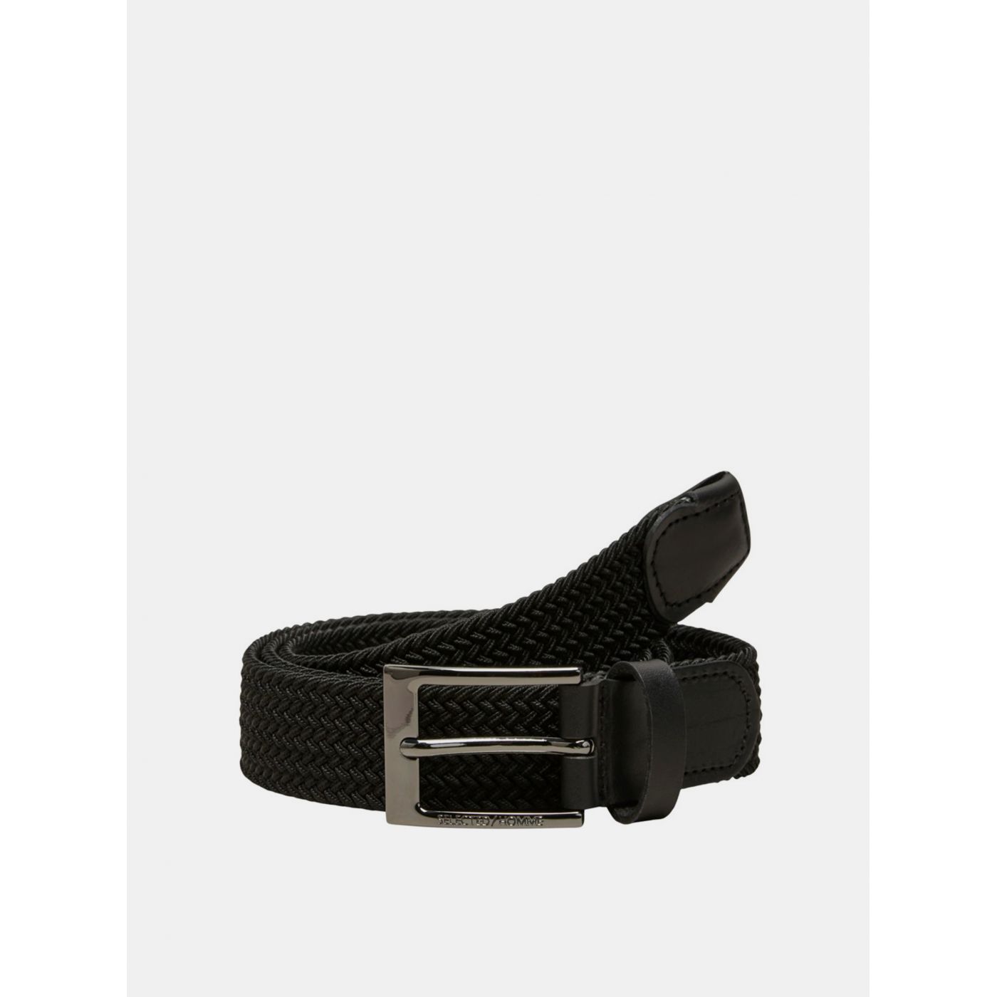 Black Belt and Leather Details Selected Homme