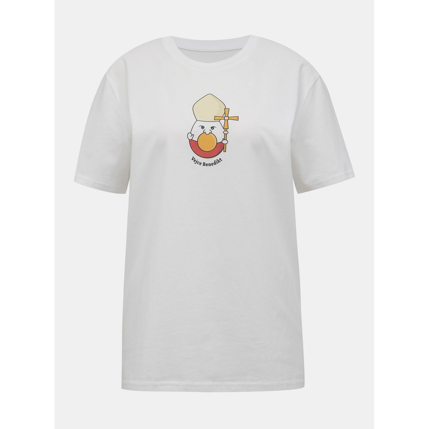 White T-shirt with printed ZOOT Original Eggs Benedict