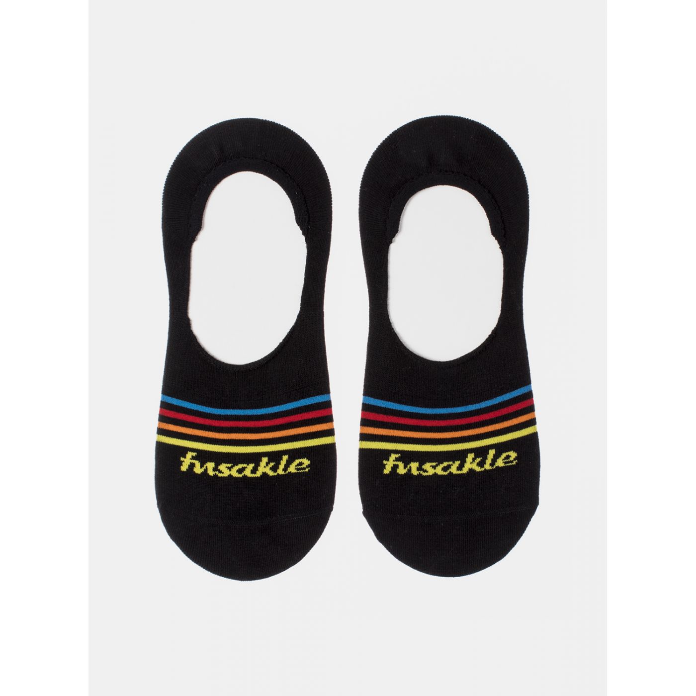 Black striped low socks Fusakle Ťapka black