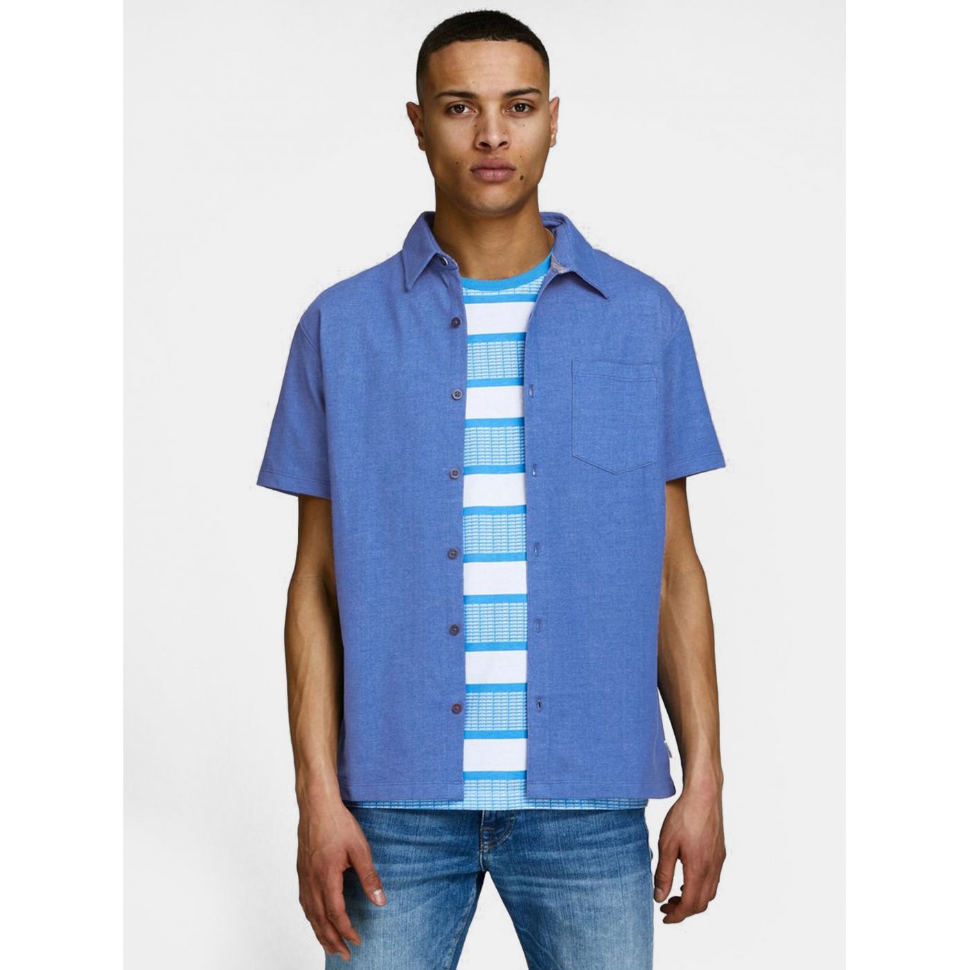Blue Slim Fit Shirt Jack & Jones Owen