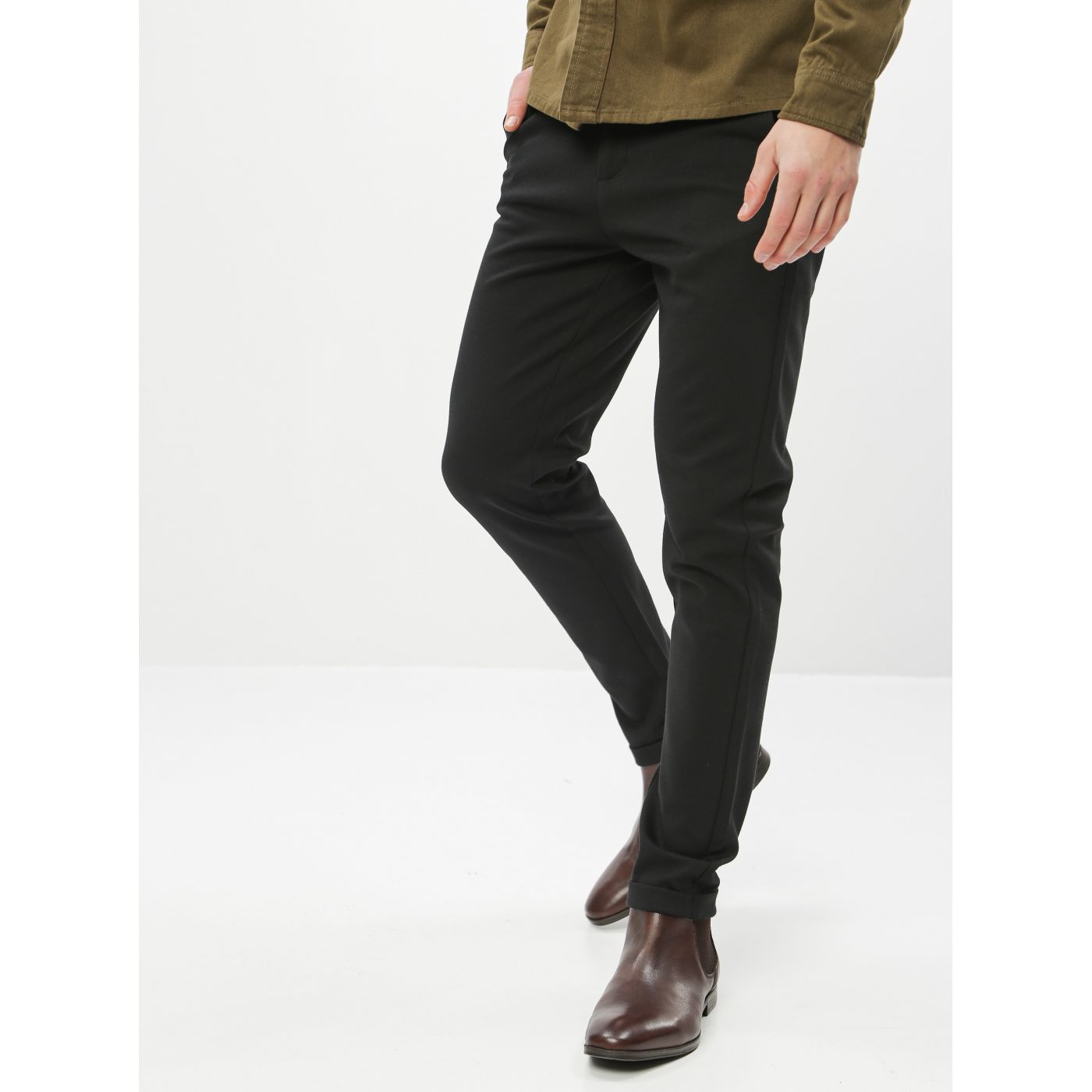 Black slim fit pants Lindbergh