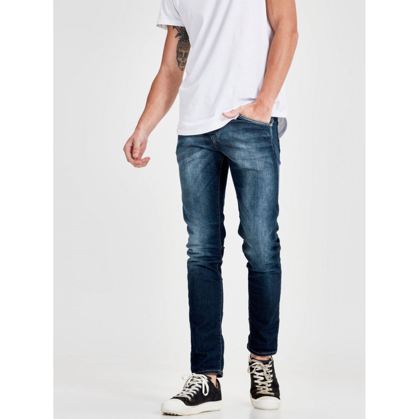 Blue Straight Jeans Jack & Jones Glenn