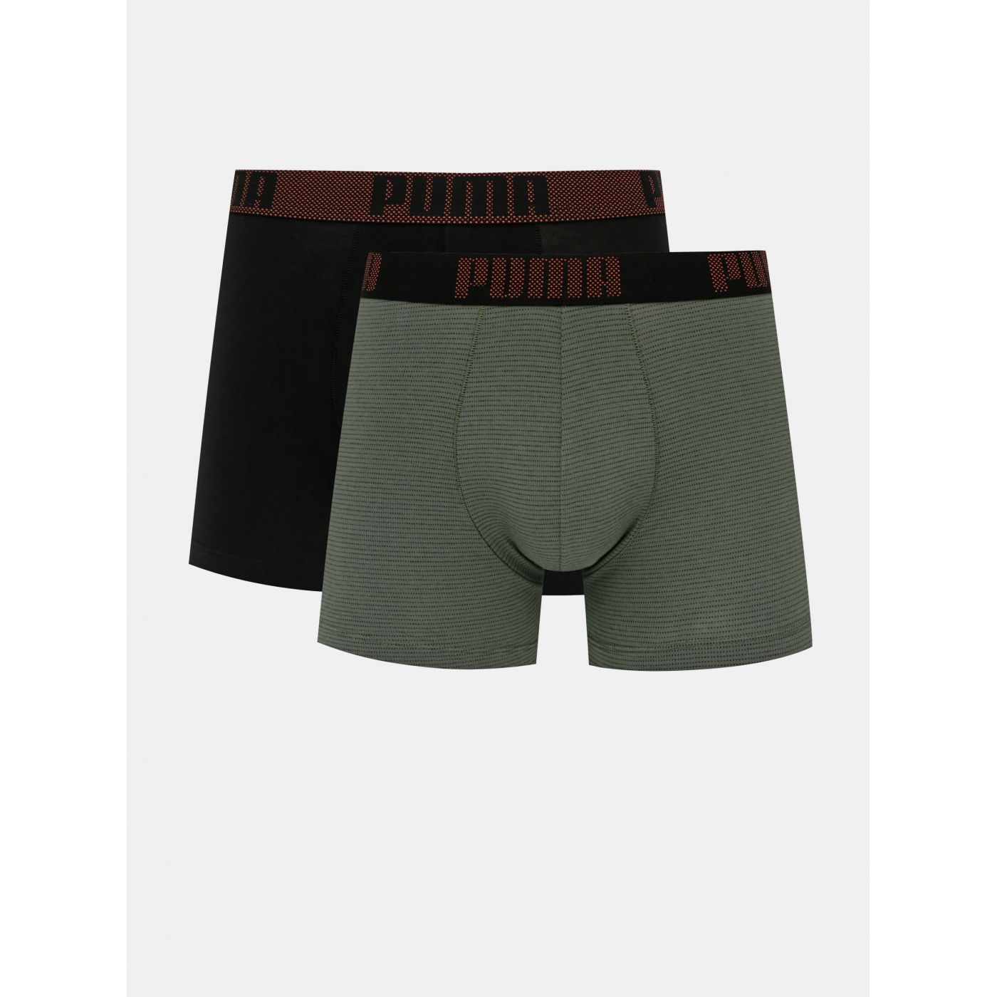 Set of two boxershorses in grey and black Puma