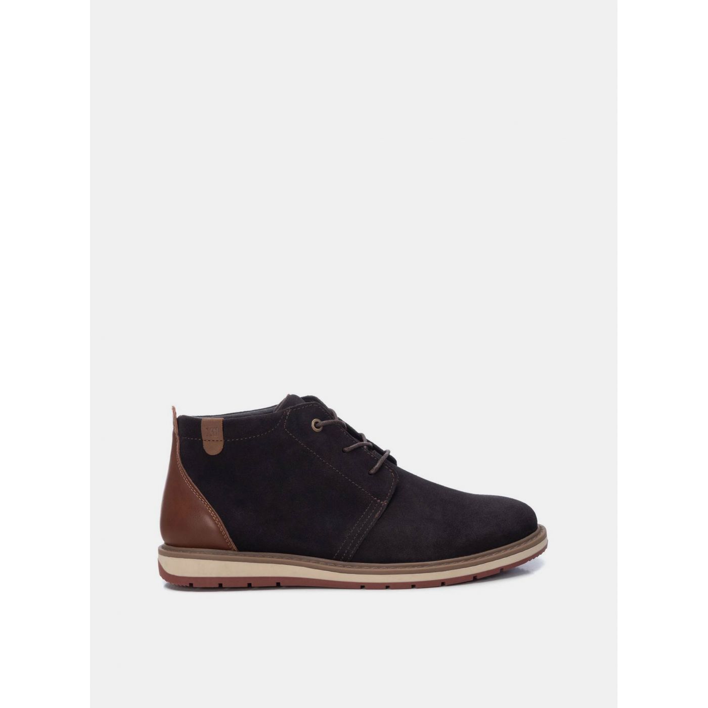 Dark Brown Men's Suede Ankle Boots Xti