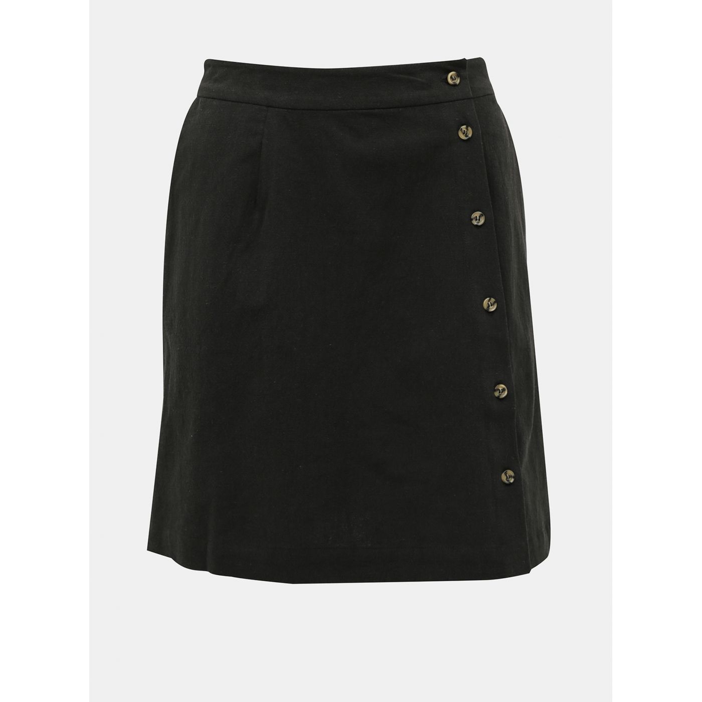 Black Linen Skirt Selected Femme Malvina