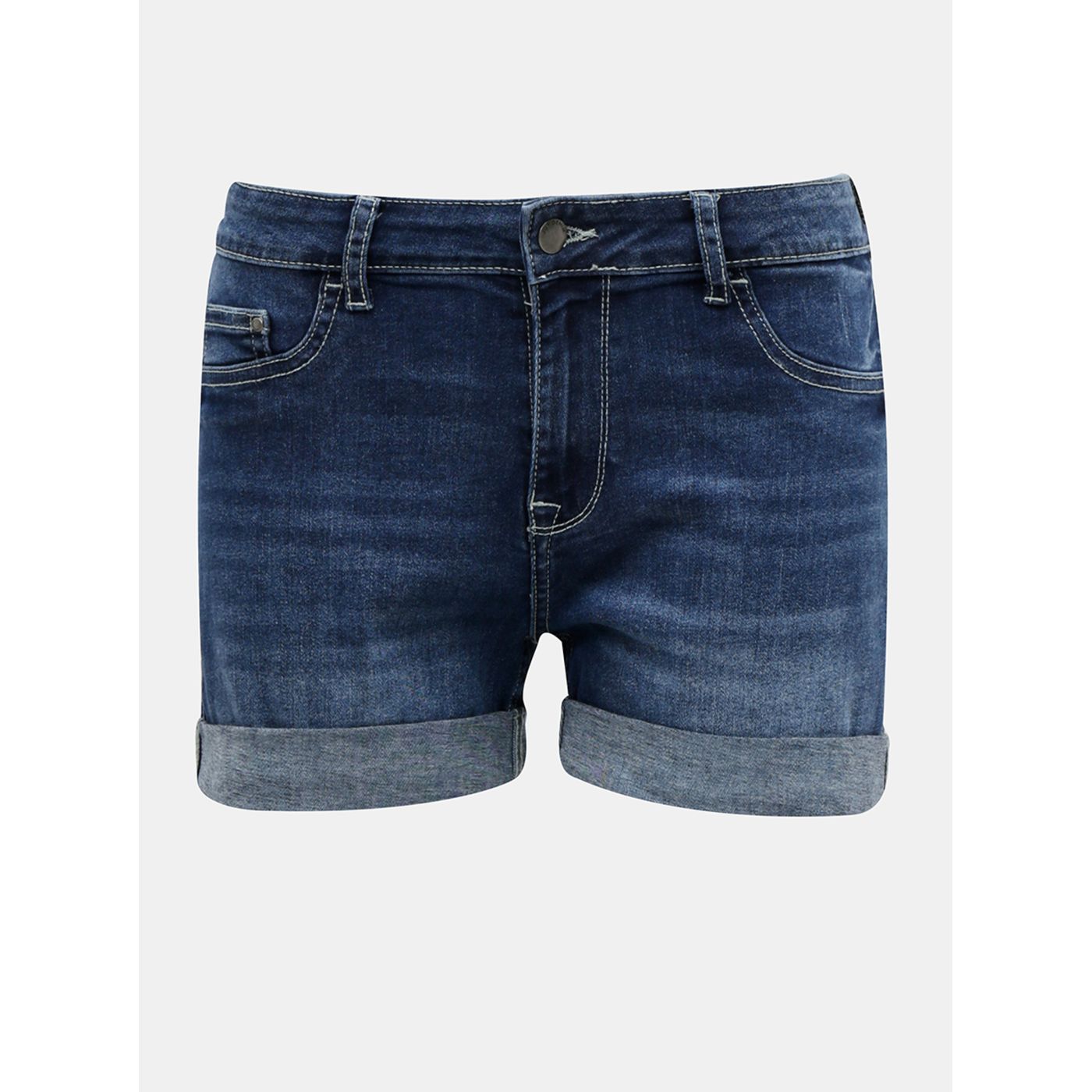 Jacqueline de Yong Polli Dark Blue Denim Shorts