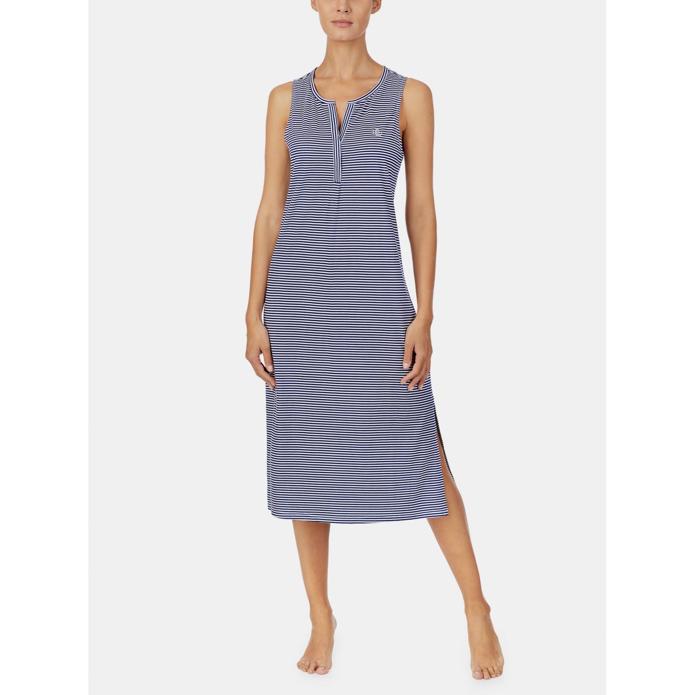 Lauren Ralph Lauren Blue Striped Nightgown